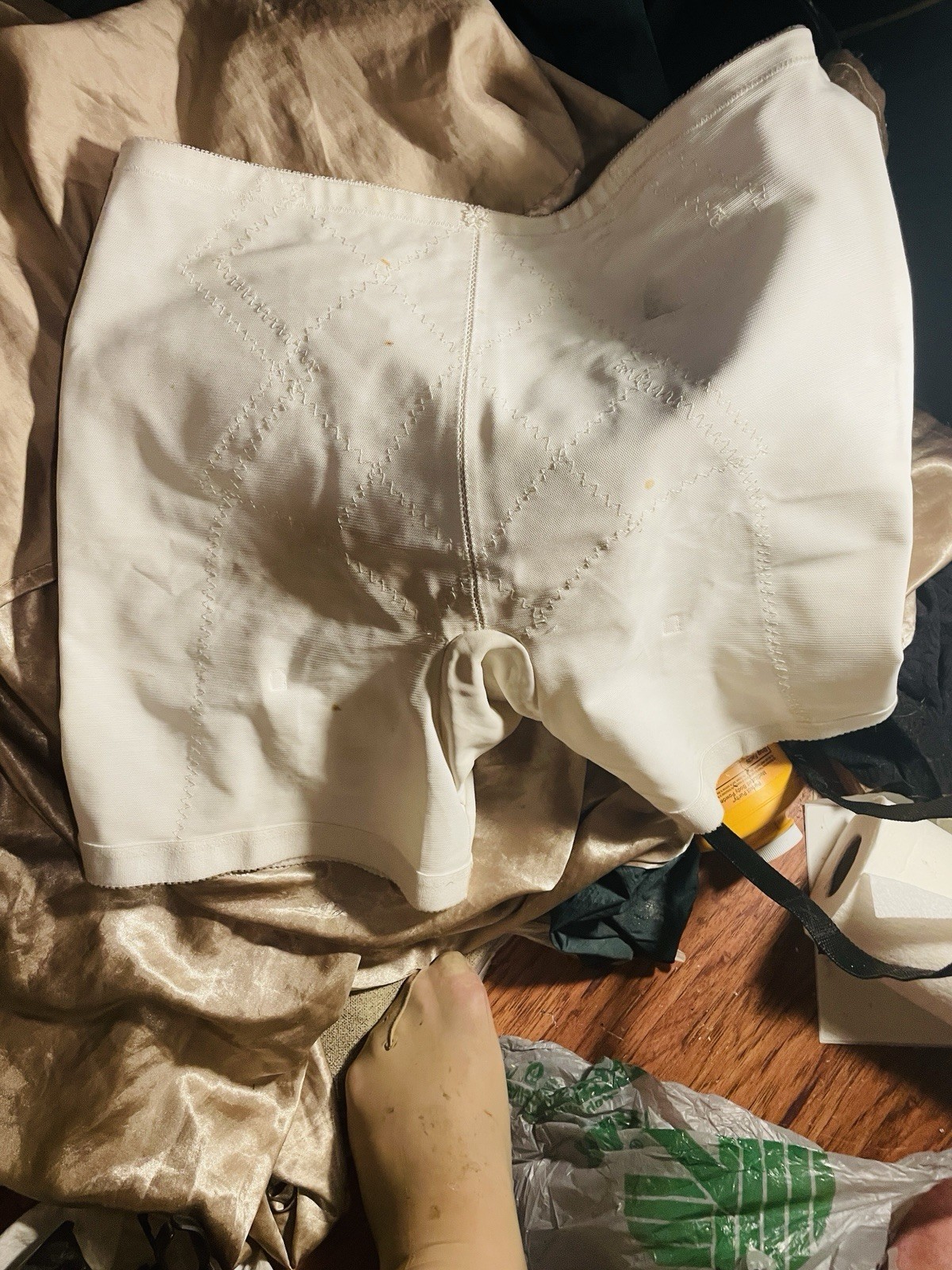 VTG Playtex I Can’t Believe It’s a Girdle Long Leg Shapewear White 2545 3XL