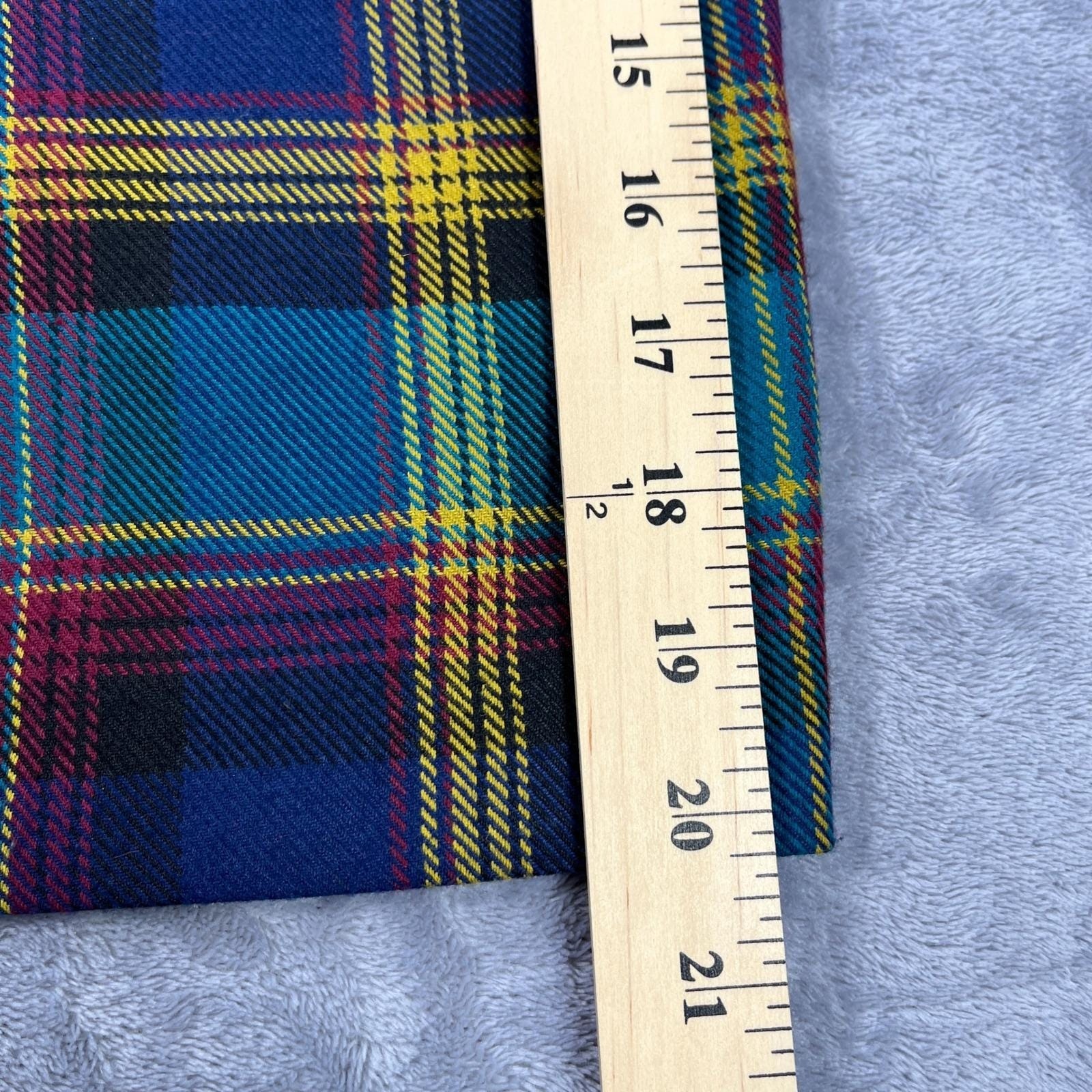 Vintage 90s Plaid Statement Bermuda Shorts 12 Multi Pleated Retro Transitional