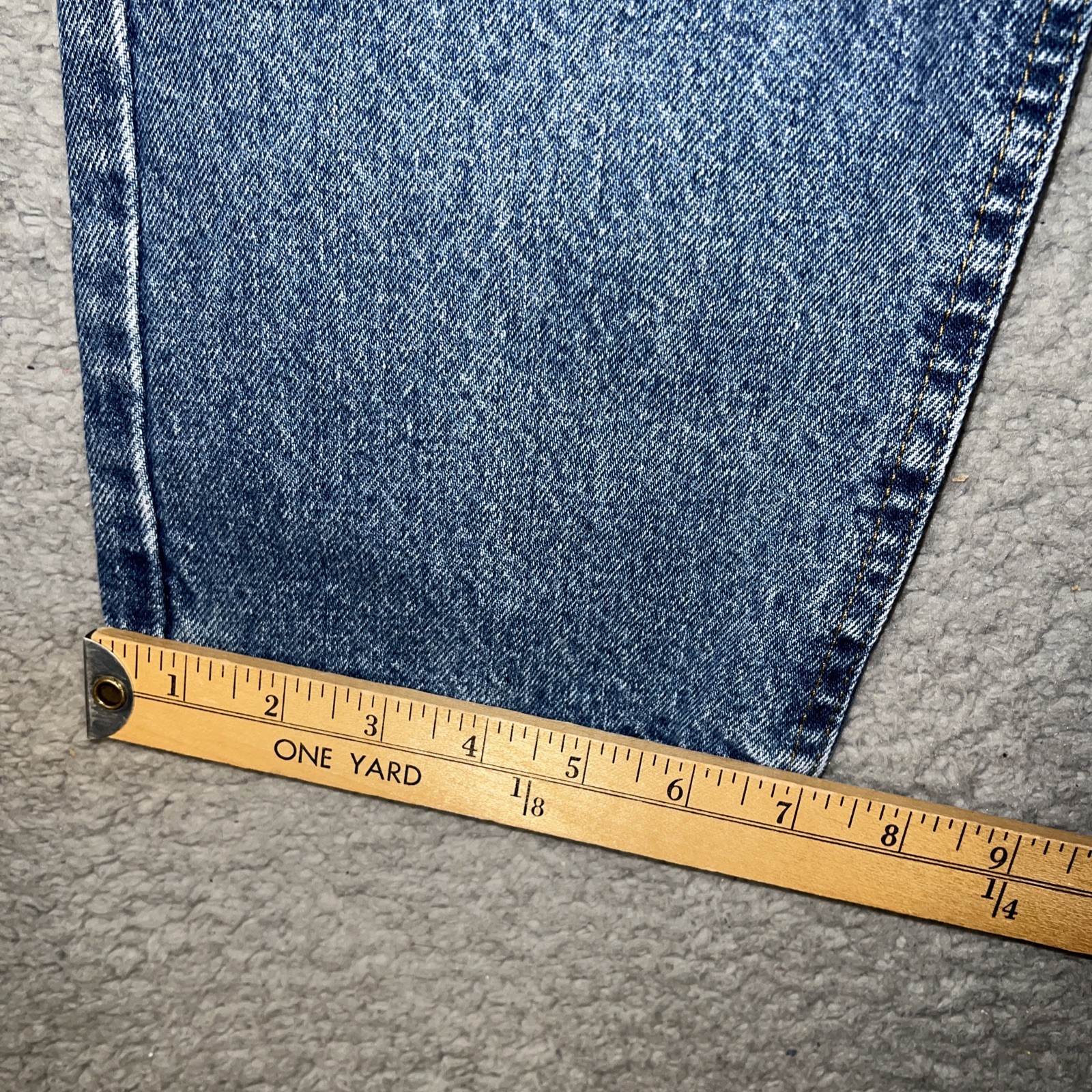 VTG LL Bean Jeans Women Sz 14 (29×28) Blue Denim Straight Leg Made In USA Pants