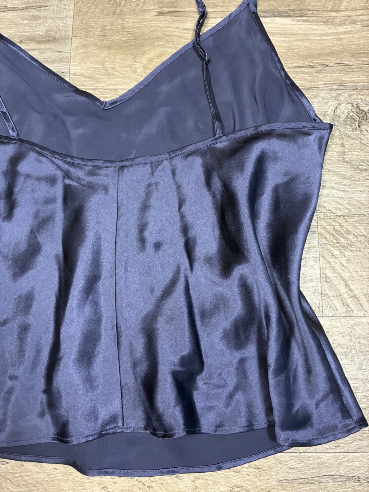 Vintage Y2K Victoria Secret 100% Silk Cropped Camisole Size M Purple