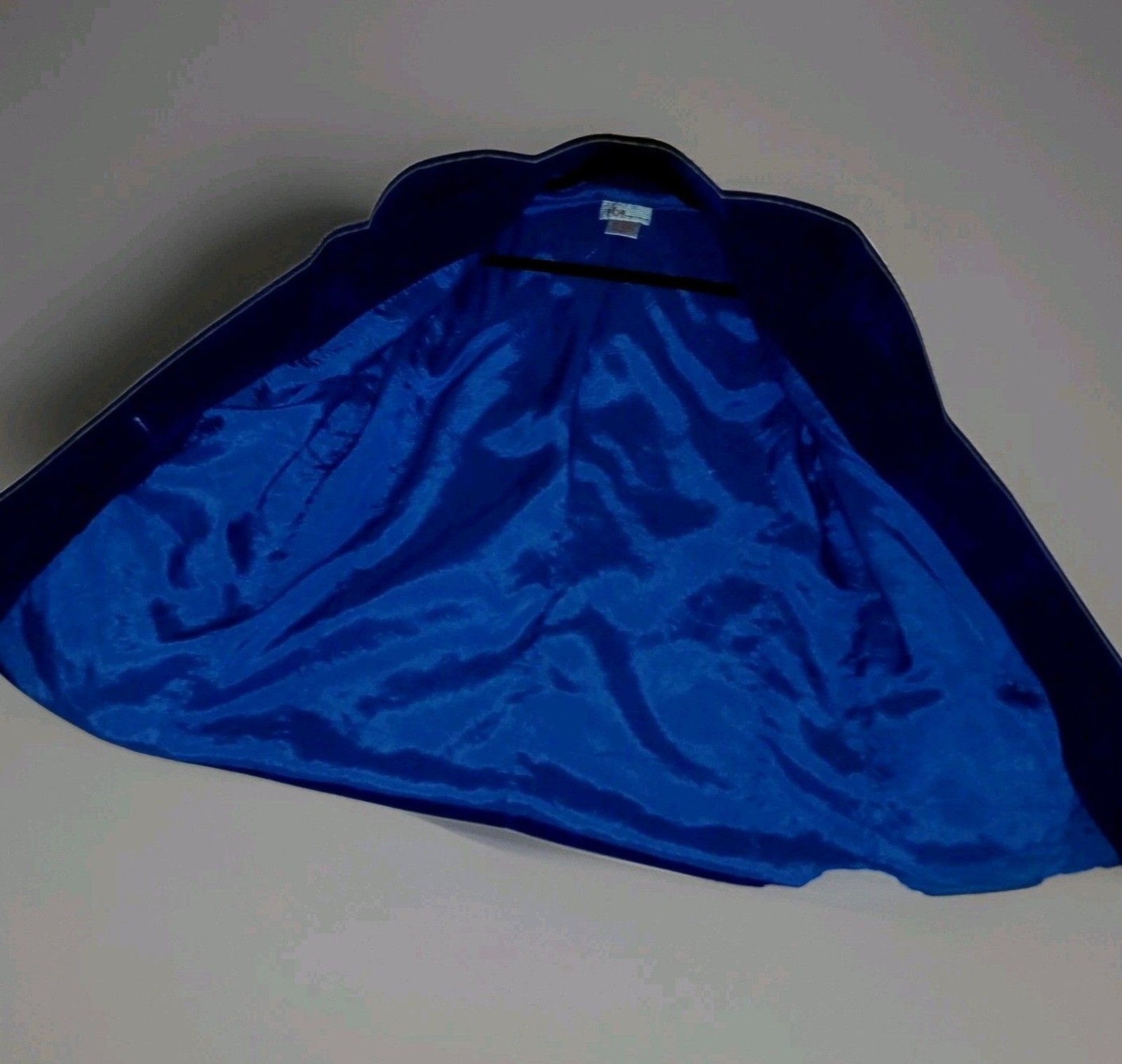 Vtg 70s Indigo Blue Corduroy Blazer Sz 10 100% Cotton JBJ Sportswear Rocker Chic