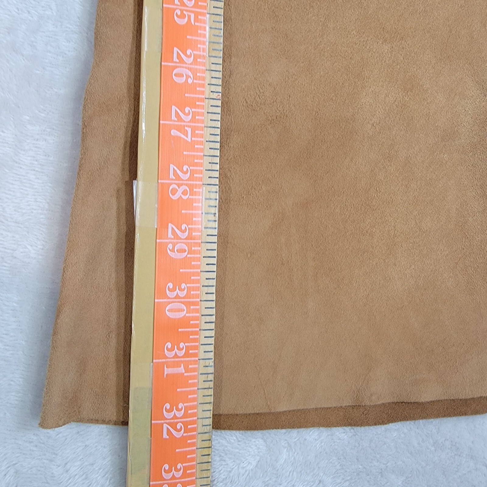 Vintage Lillie Rubin Pant Womens 10 Tan 100% Goat Suede High Rise Bell Bottom