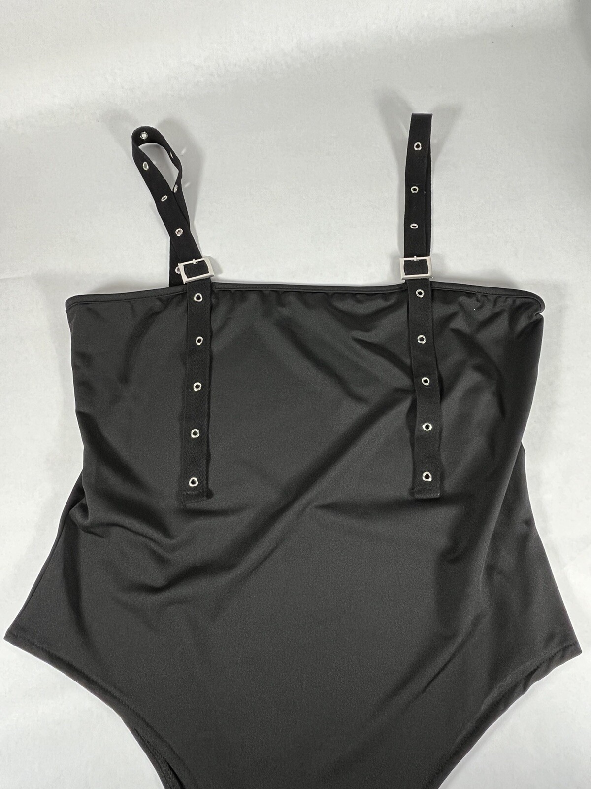 Unique One Piece Black Camisole/Body Suit/Tank Top Size Medium