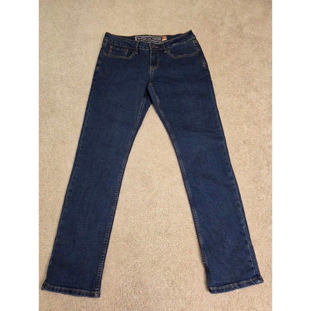 Weatherproof Vintage Slim Fit Dark Wash Denim Jeans Womens Blue 30×30