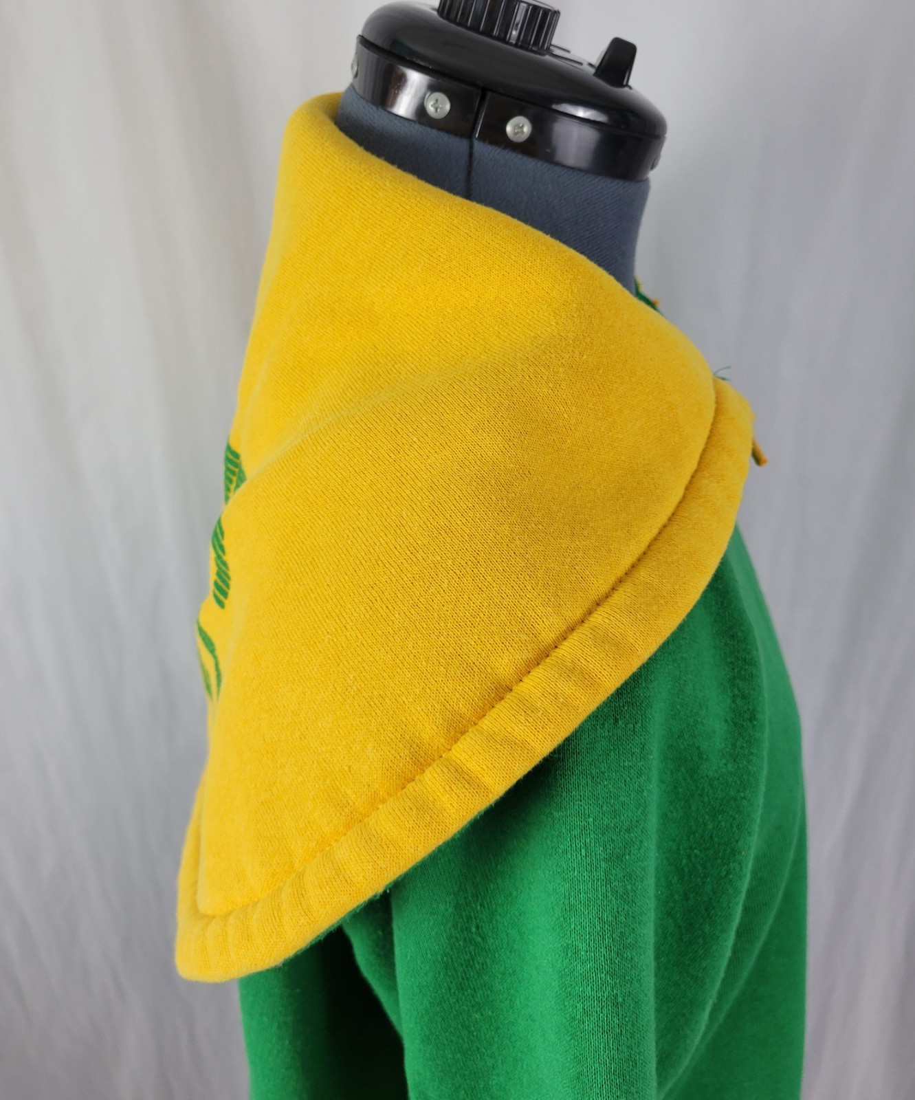 Vtg Pro Star Sports Green & Gold Packers Zip Up Hoodie Size Youth XL (Adult SM)