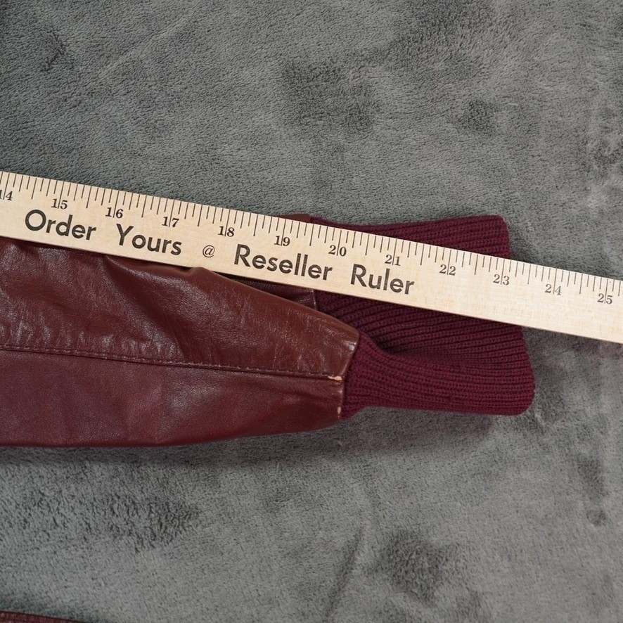 VTG Etienne Aigner Leather Trench Coat Womens 10 Burgundy Maroon Double Breasted