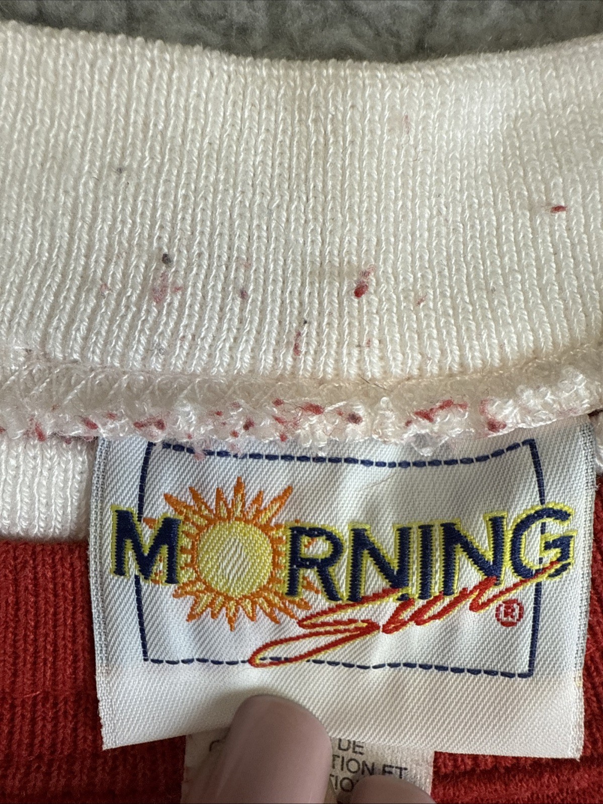 Morning Sun Vintage Crewneck Pullover Sweatshirt Large Snowman Birds Christmas
