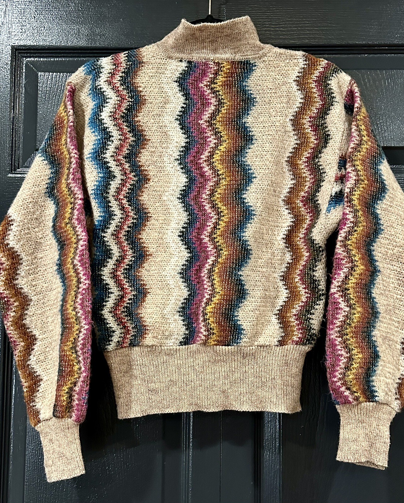 Vintage 20 ANS Mariea Kim Womens Size M Multicolor Knit Pullover Sweater 80’s