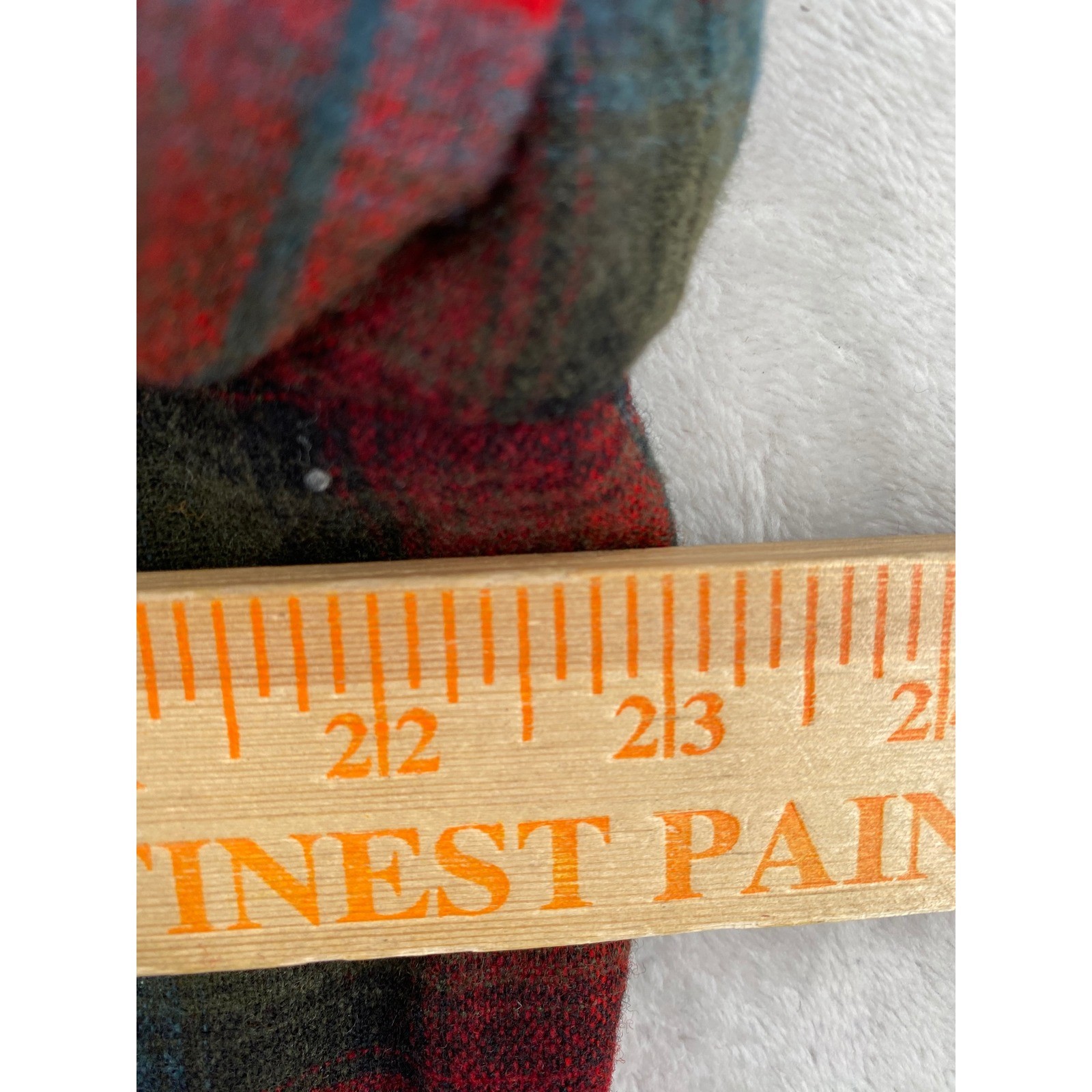 Pendleton Plaid Wool Jacket Size 18 Red Green 1960s Vintage Blazer Gold Buttons