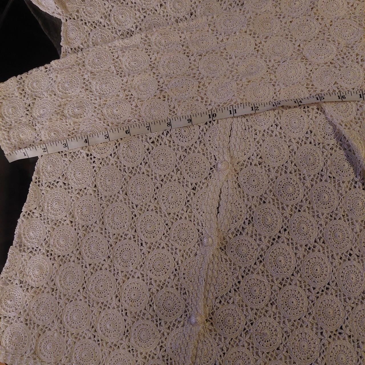 Vintage full lace white cardigan