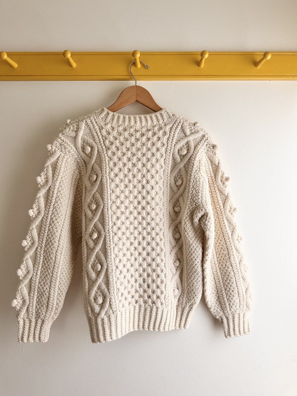 ISSEY MIYAKE I.S. Sport vintage floral bouquet 3D popcorn crewneck sweater S M