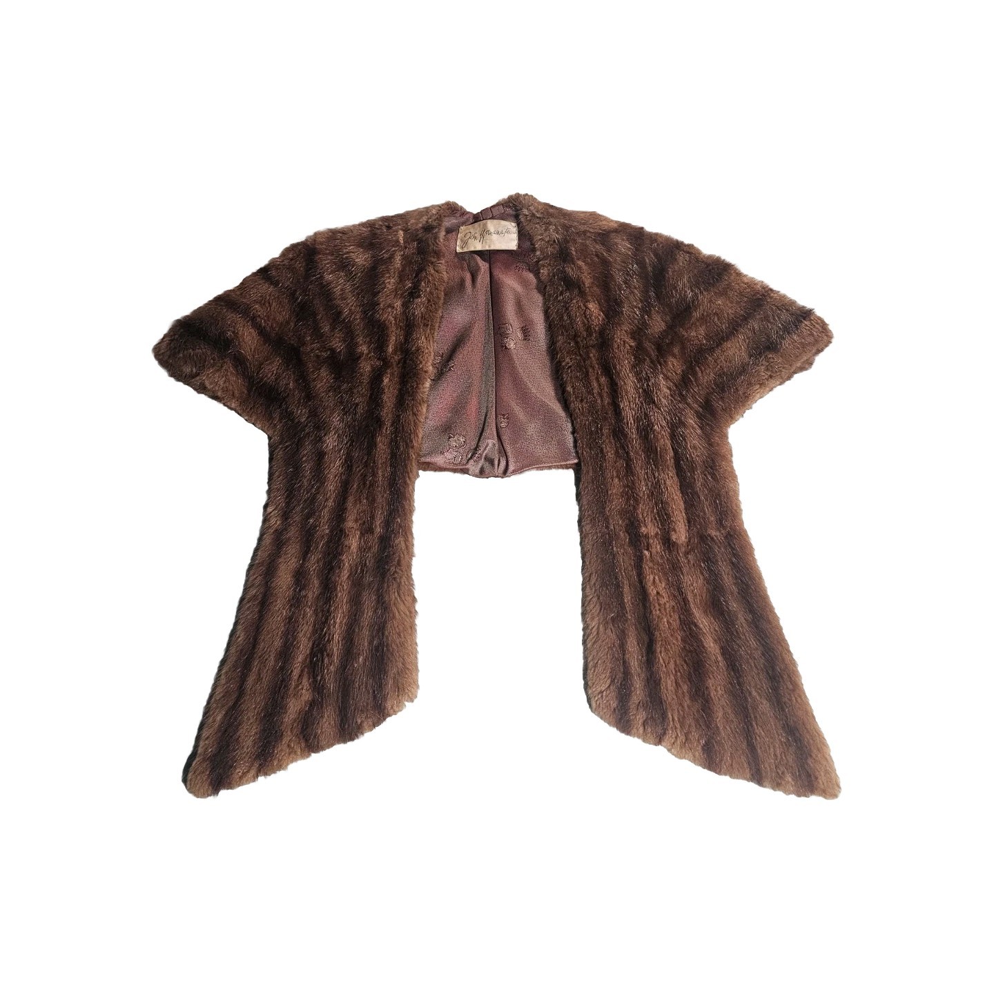 Vintage 1950s John Wanamaker “Rittenhouse Shops” Real Fur Stole