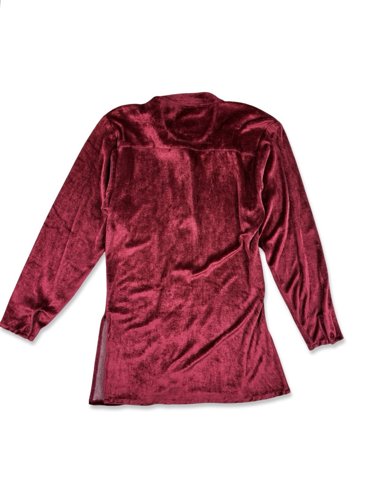 Sorrel Jrs Women’s VTG 90s Burgundy Velvet Tunic Top Witchy Grunge M
