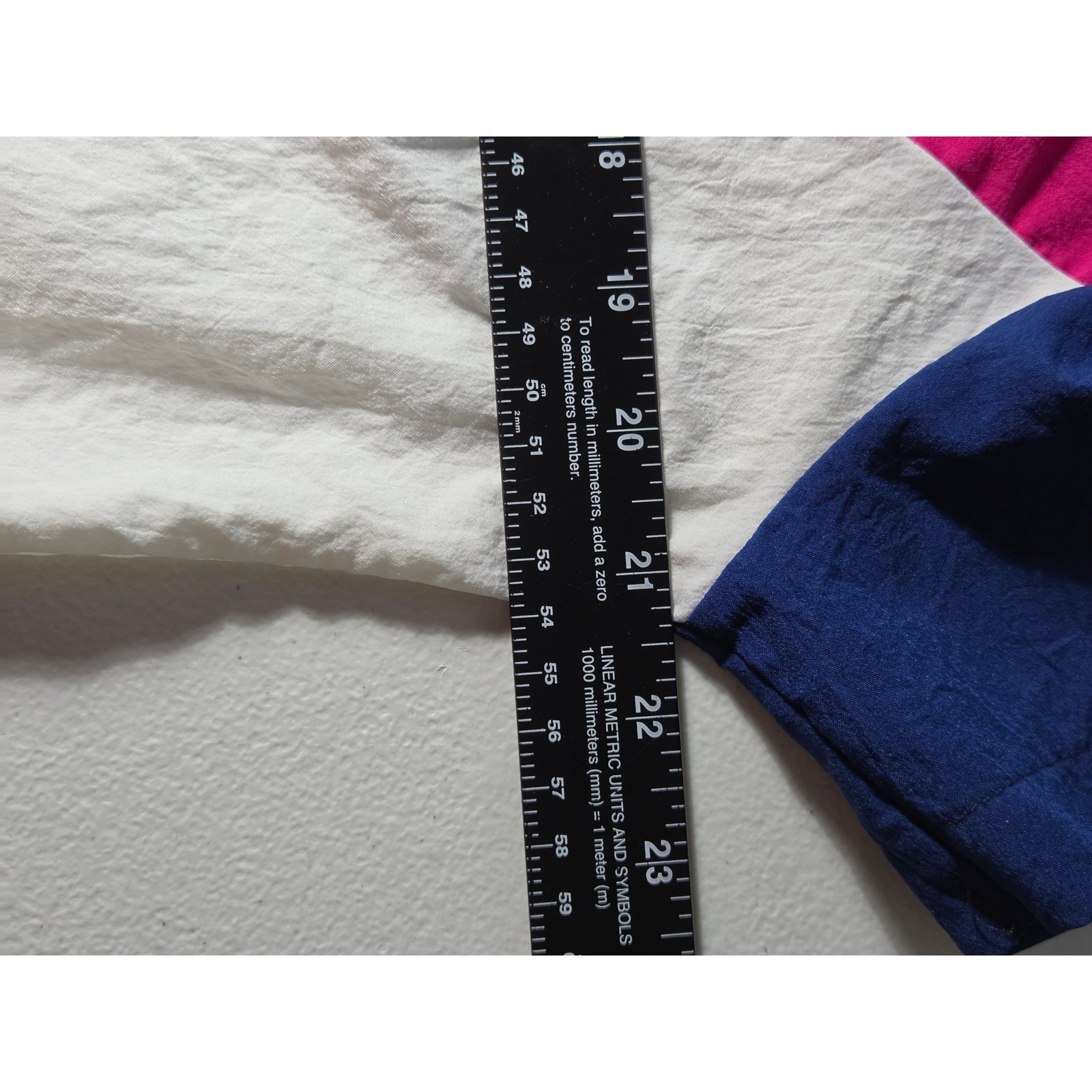 Vintage Cape Cod Sportswear 80s Colorblock Chevron Crinkle Top Womens Large L