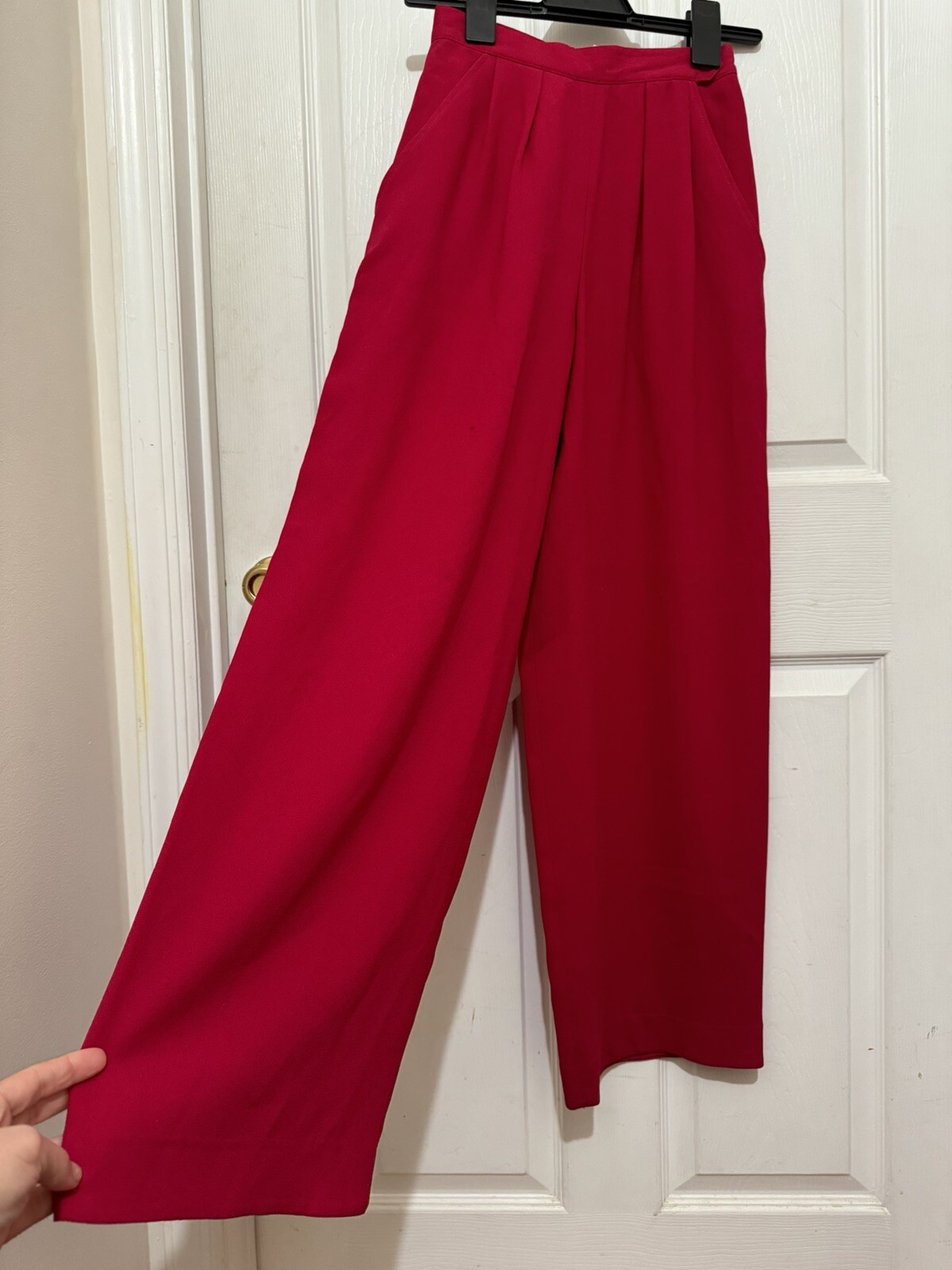 Vintage Christian Dior Wide Leg Pant Suit John Galliano Jacket Size 4 Pants Sz 2