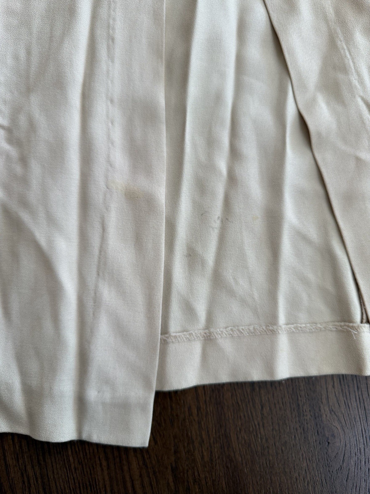 Vintage J.R. Nites Petites by Caliendo Ivory Cream Long Sleeve Maxi Dress Set
