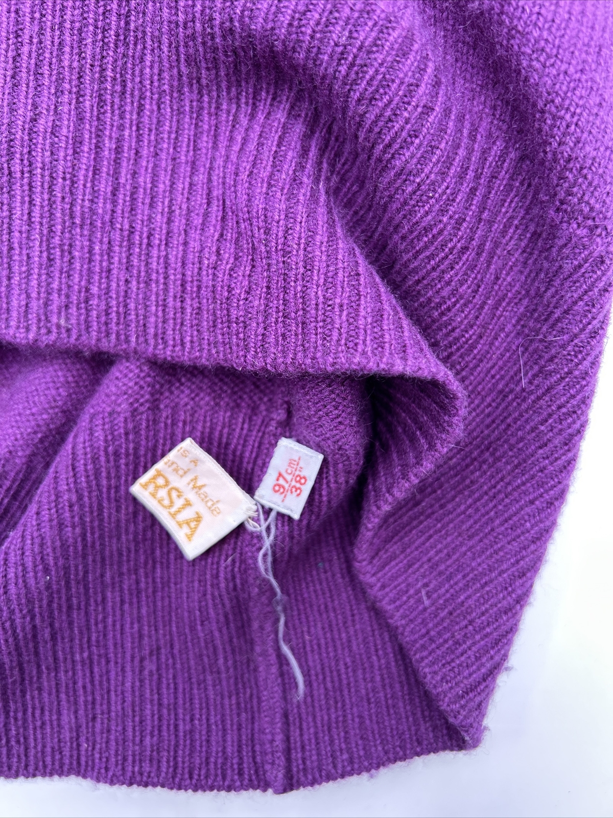 Intarisa Purple Hoodie Sweater 1980s Memphis Style Zig Zag Retro 80s 90s Vintage