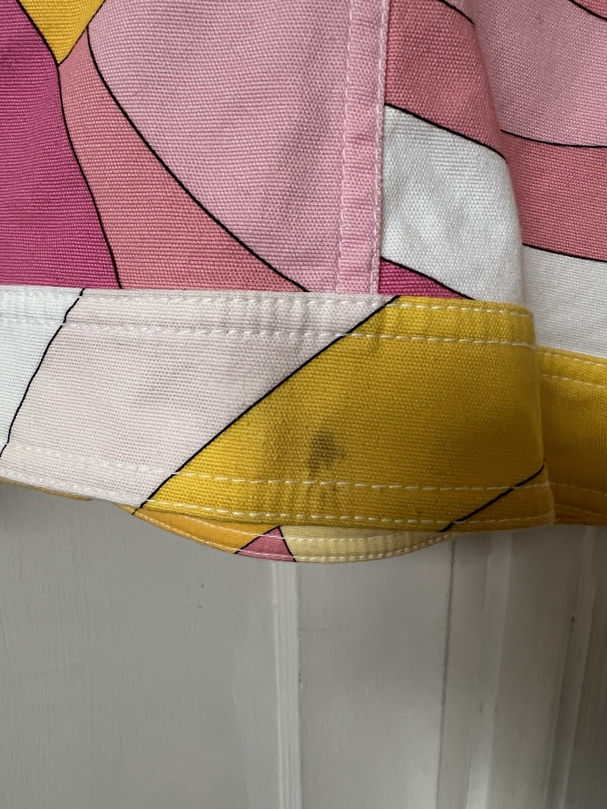 Vintage Carlisle Mod Jacket Yellow Pink Fits L XL