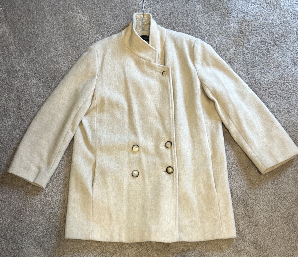 Wellington Faux Cashmere Coat Womens Sz M/L CAMEL USA Kashmericle VTG 90’s SOFT