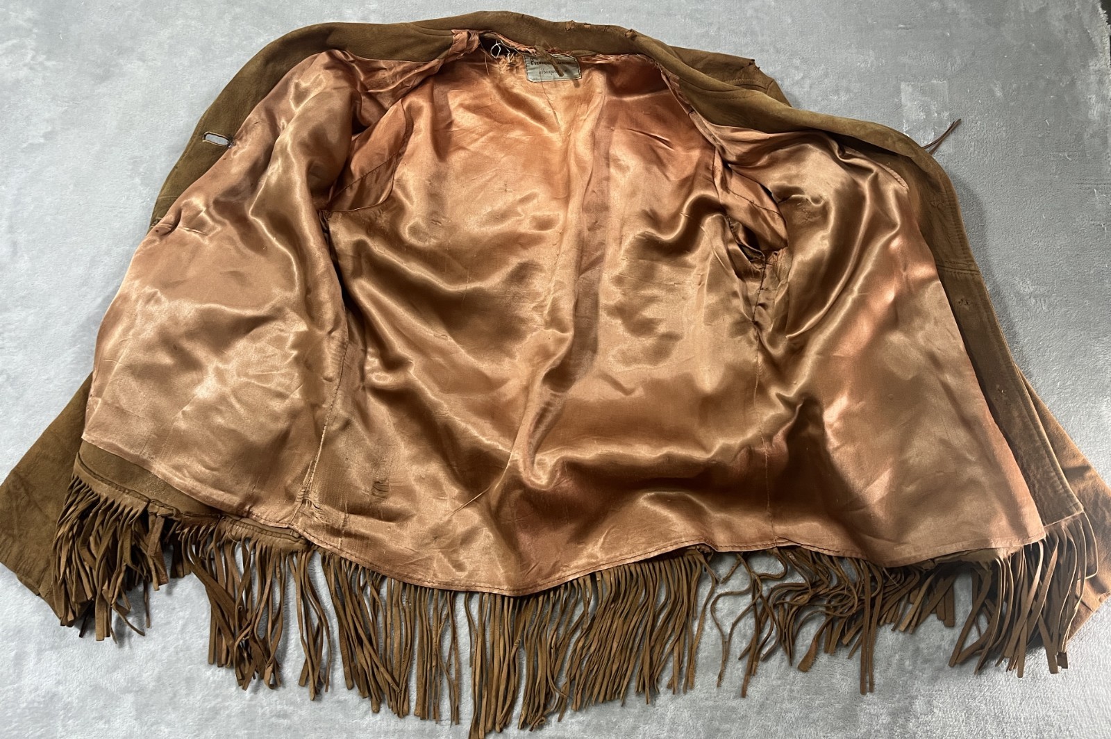 Vintage Pioneer Wear – Albuquerque – Leather Fringes Jacket Coat – Adult Medium
