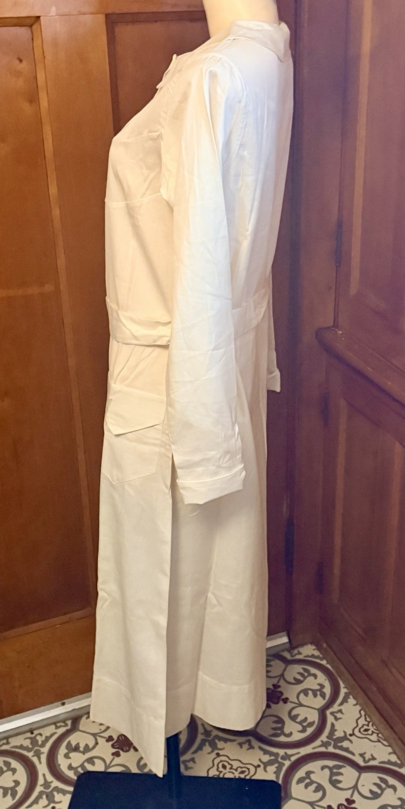 Vintage 1920s Braemer Mandel Bros Nurse Uniform Dress Bachelor Buttons Unworn