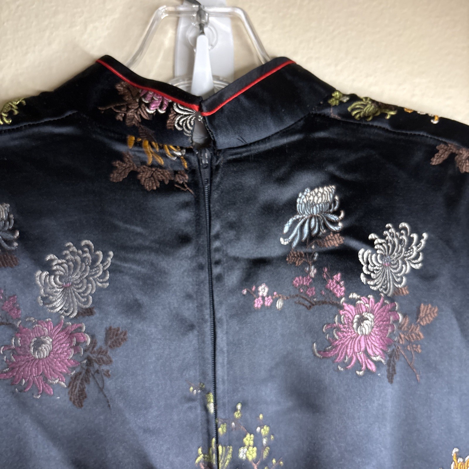 Vtg Oriental S.F. China Black Dress Womens Asian Kimono – 42