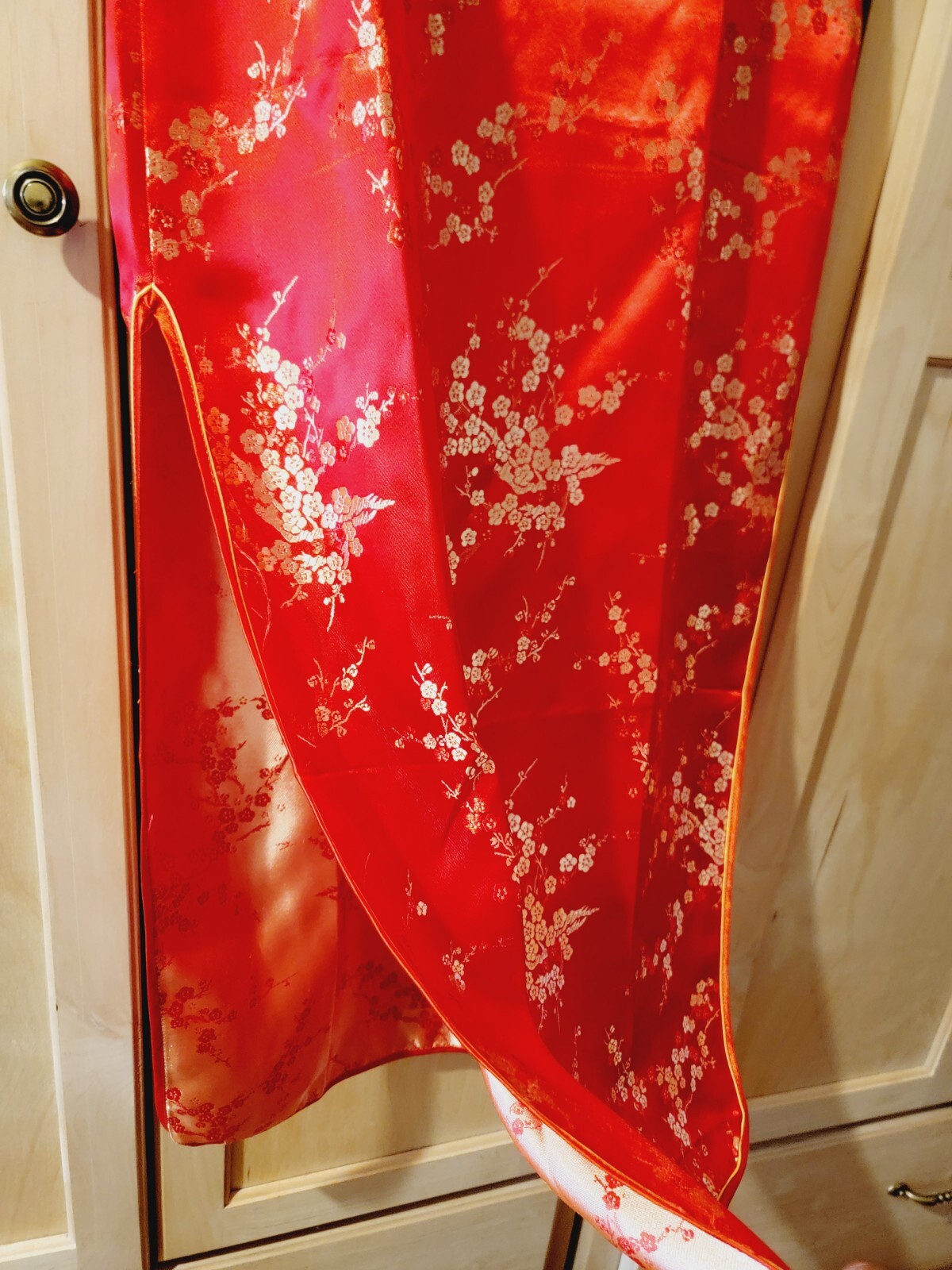 Brand New Chinese Asian Oriental Japanese Geisha Dress Kimono Red Womens Large