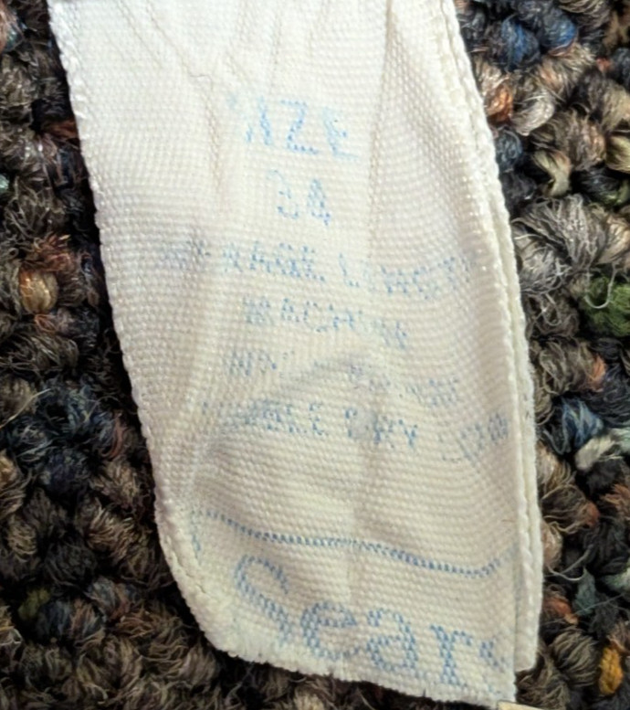 Vintage Sears The Doesn’t Slip Anti Cling 34 White Nylon Floral Lingerie Dress