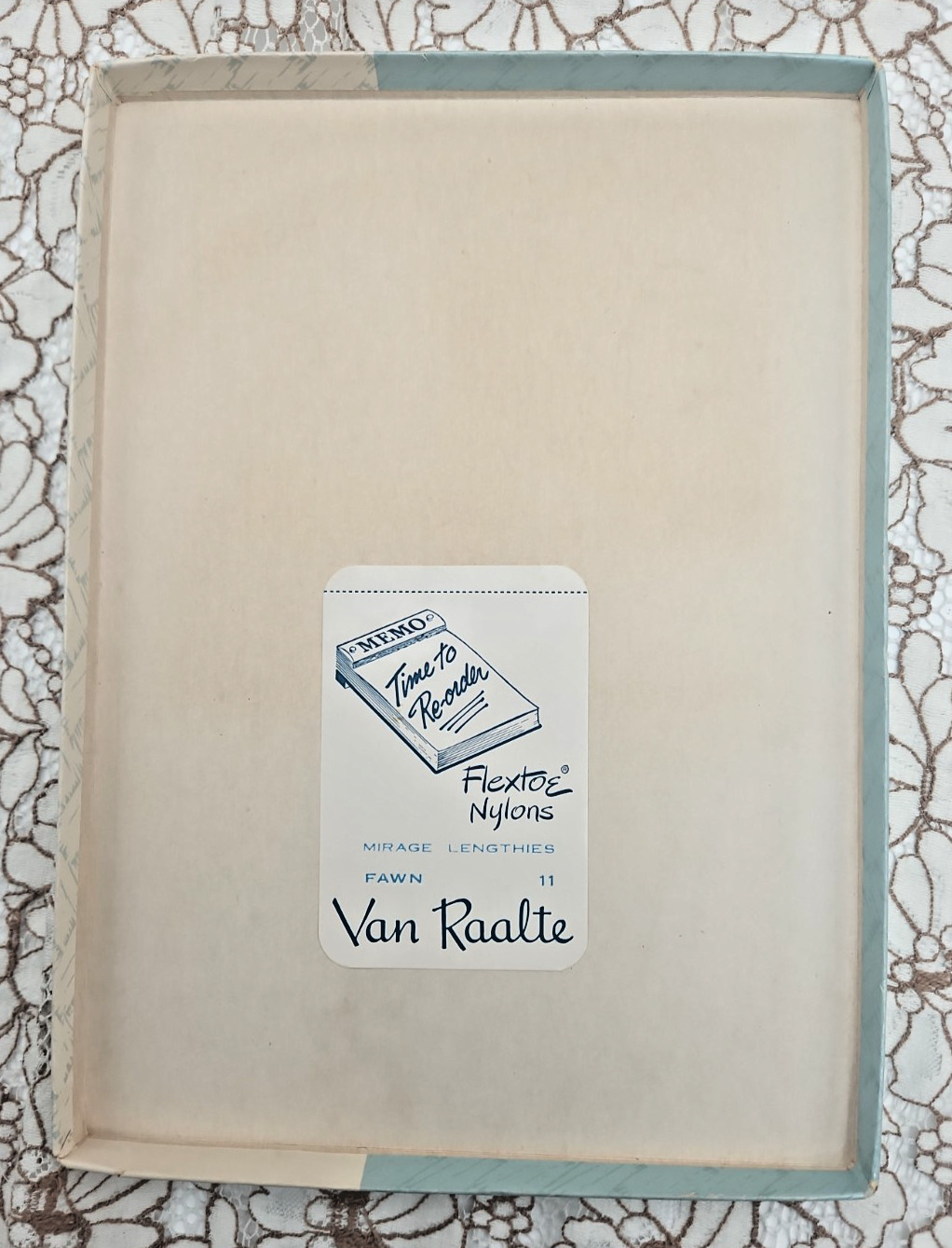 1 Pair Van Raalte 1950’s Vintage Nylon Hose Stockings In Box Size 51 L. Large
