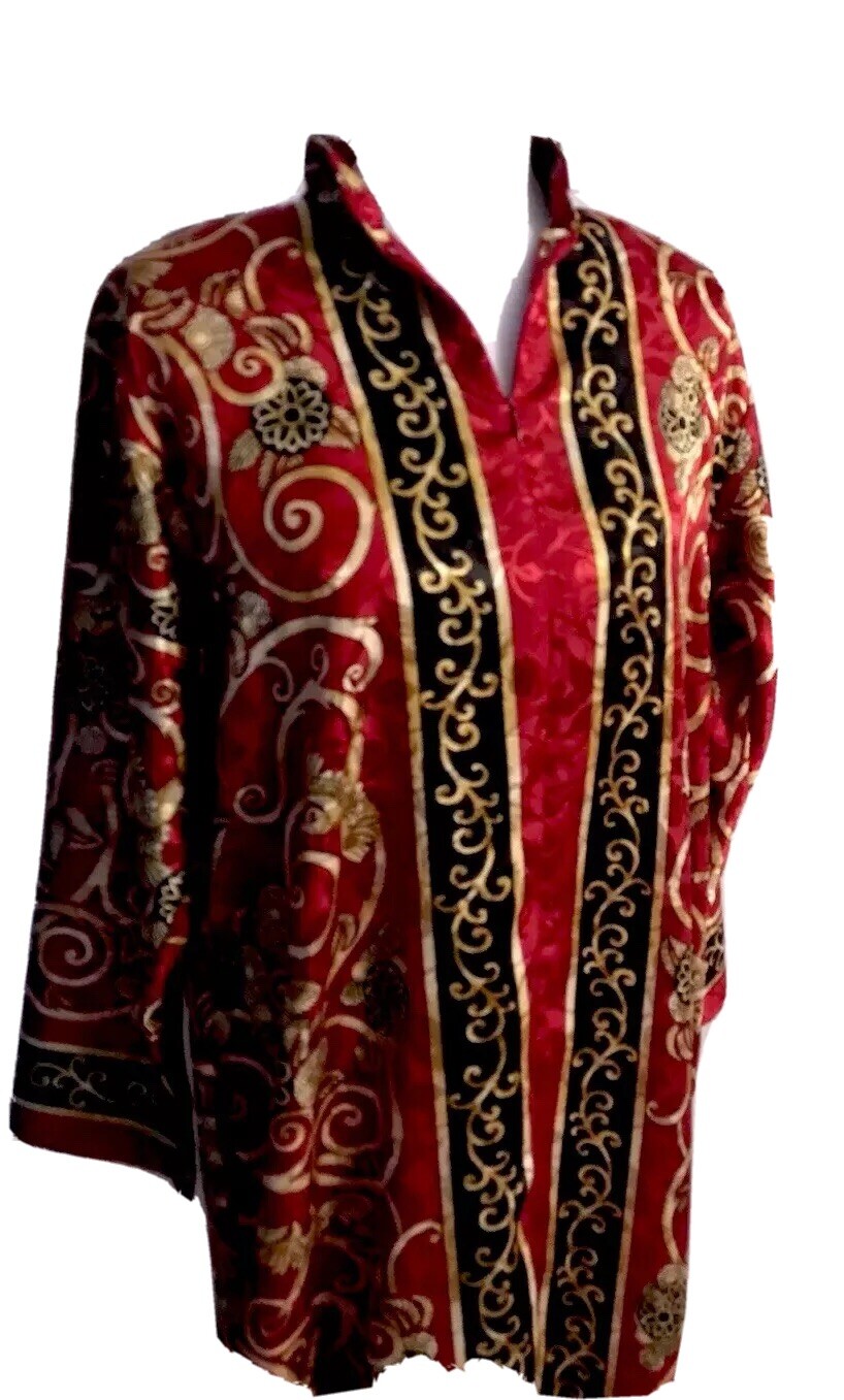 Robe Kaftan Ariel Bird Paradise Chinoiserie Loungewear