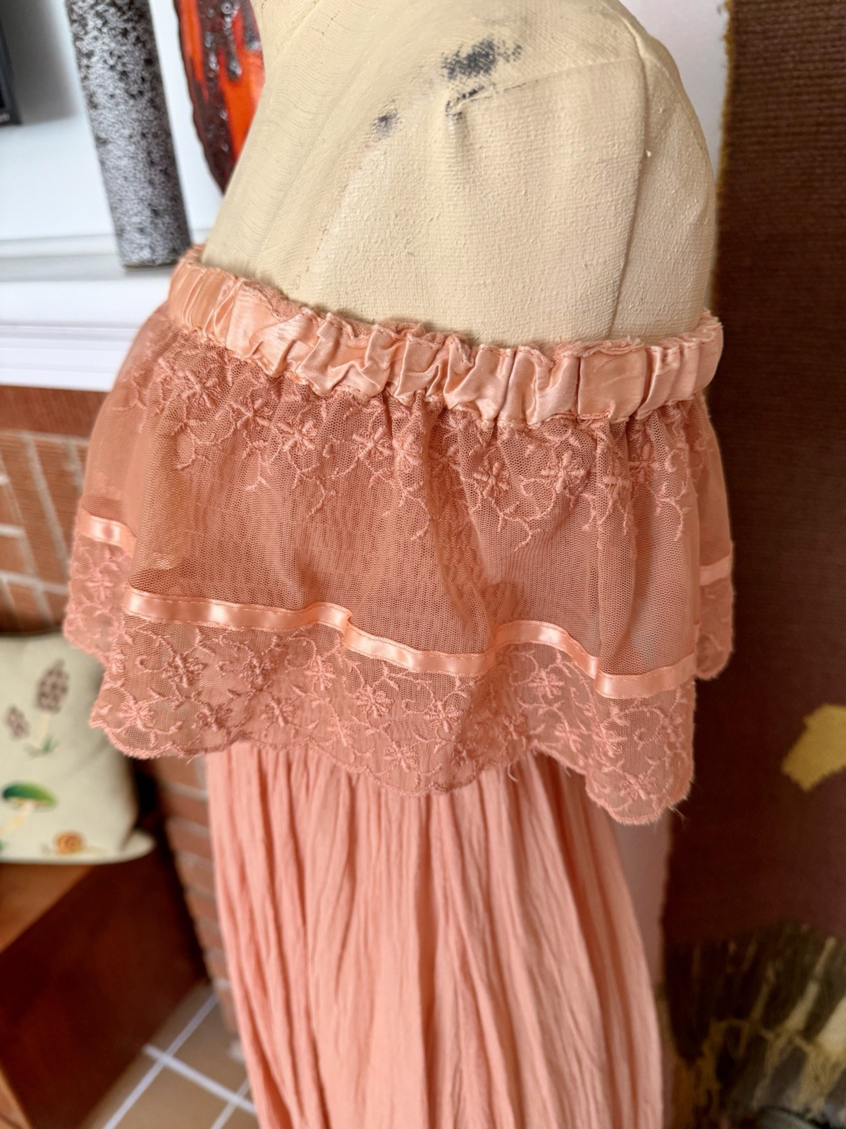 Vintage 1970s Young Edwardian by Arpeja Romantic Dreamy Ethereal Fairy Dress