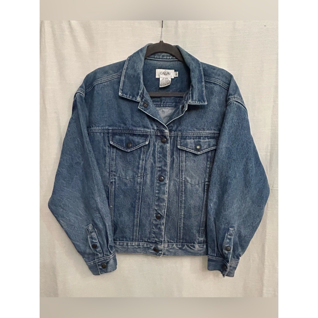 True Vintage Calvin Klein Medium Blue Denim Trucker Jacket