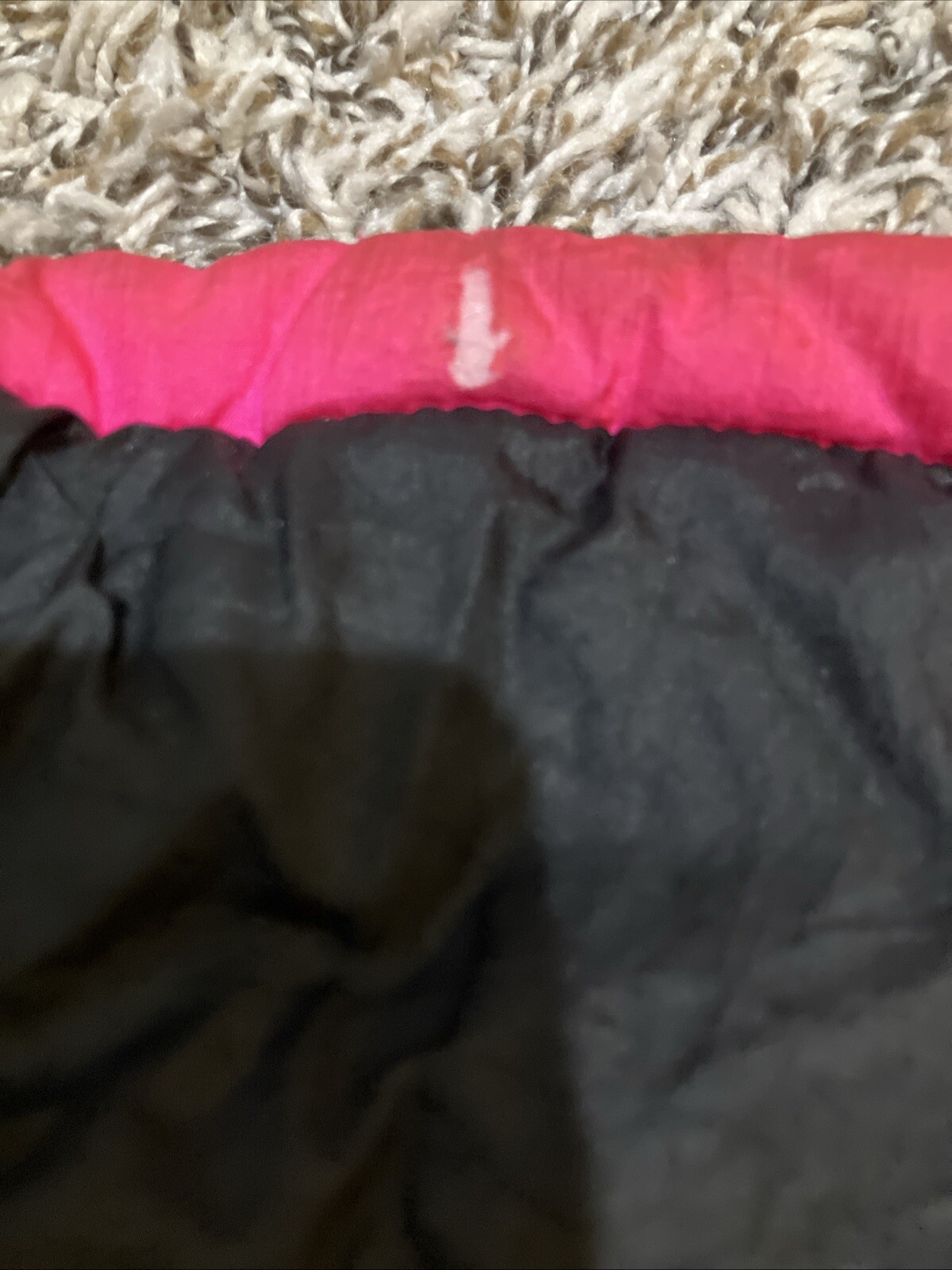 90s Vintage Nylon Jacket Womens Large Black Retro Neon Pink Skiwear Mixed Blues