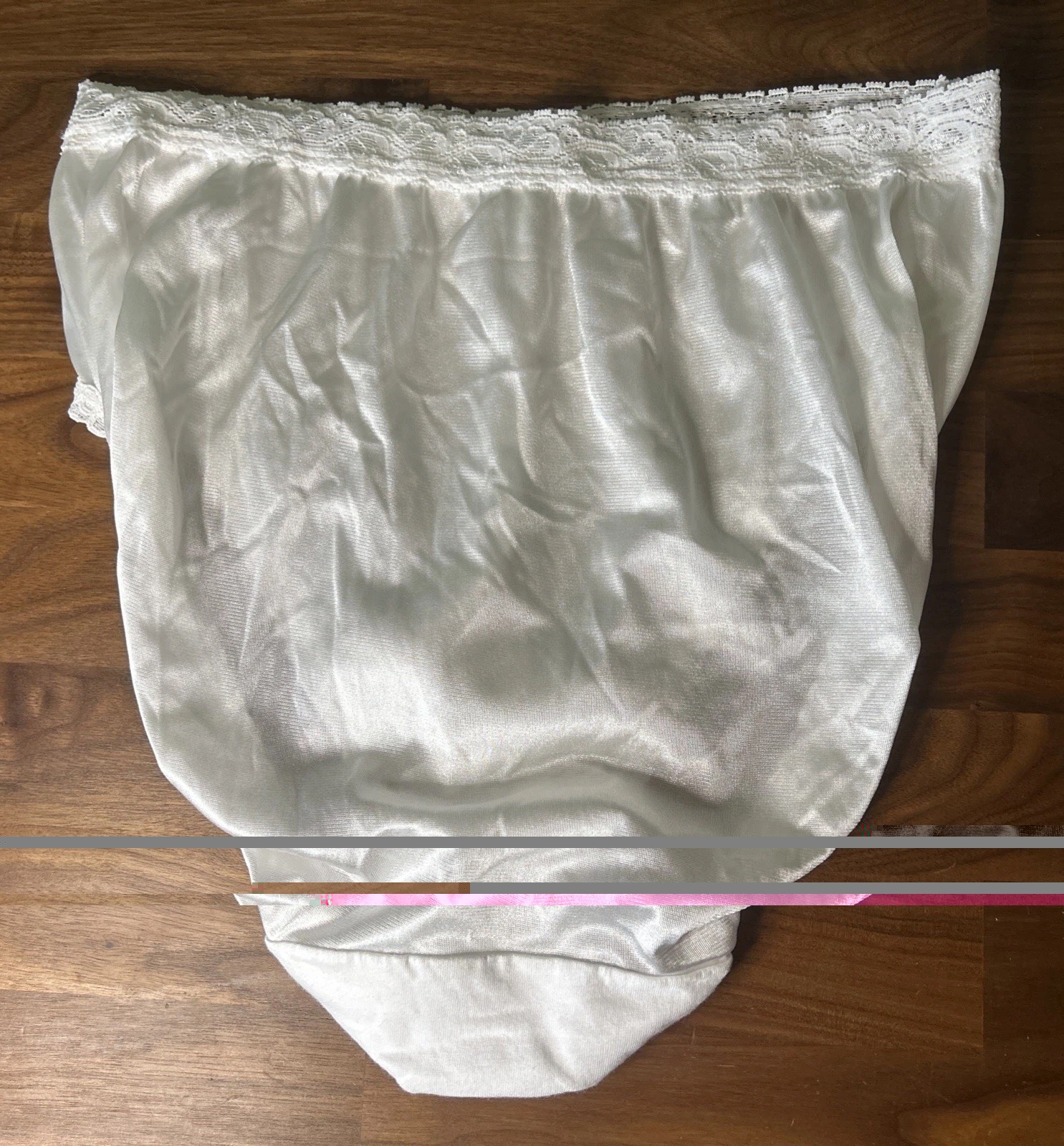 Vtg Panties Cotillion Sz 9 Nylon High Cut Waist Mushroom Gusset Silky White NWT