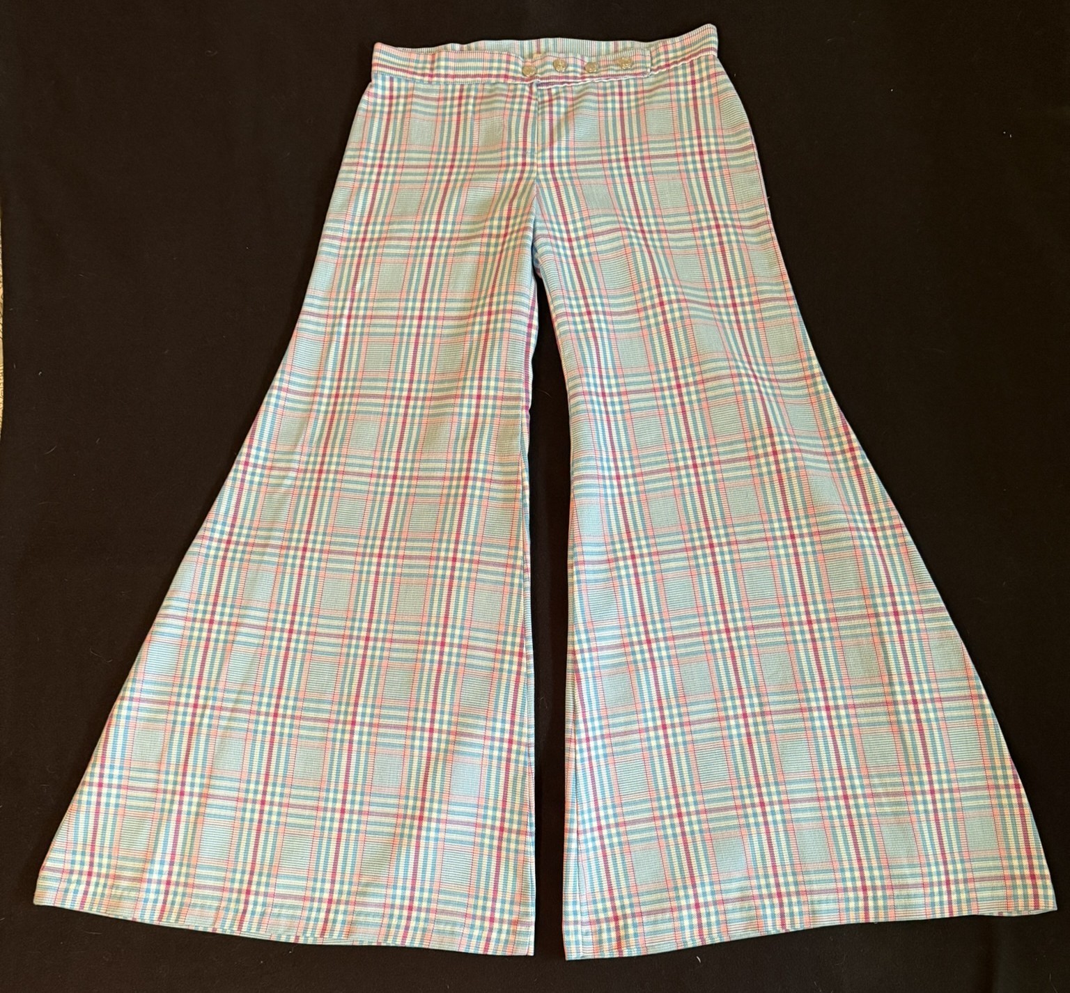 Bobbie Brooks Vintage 1970’s Wide Leg Elephant Leg Hip Hugger Pants Sz 9 Jr.
