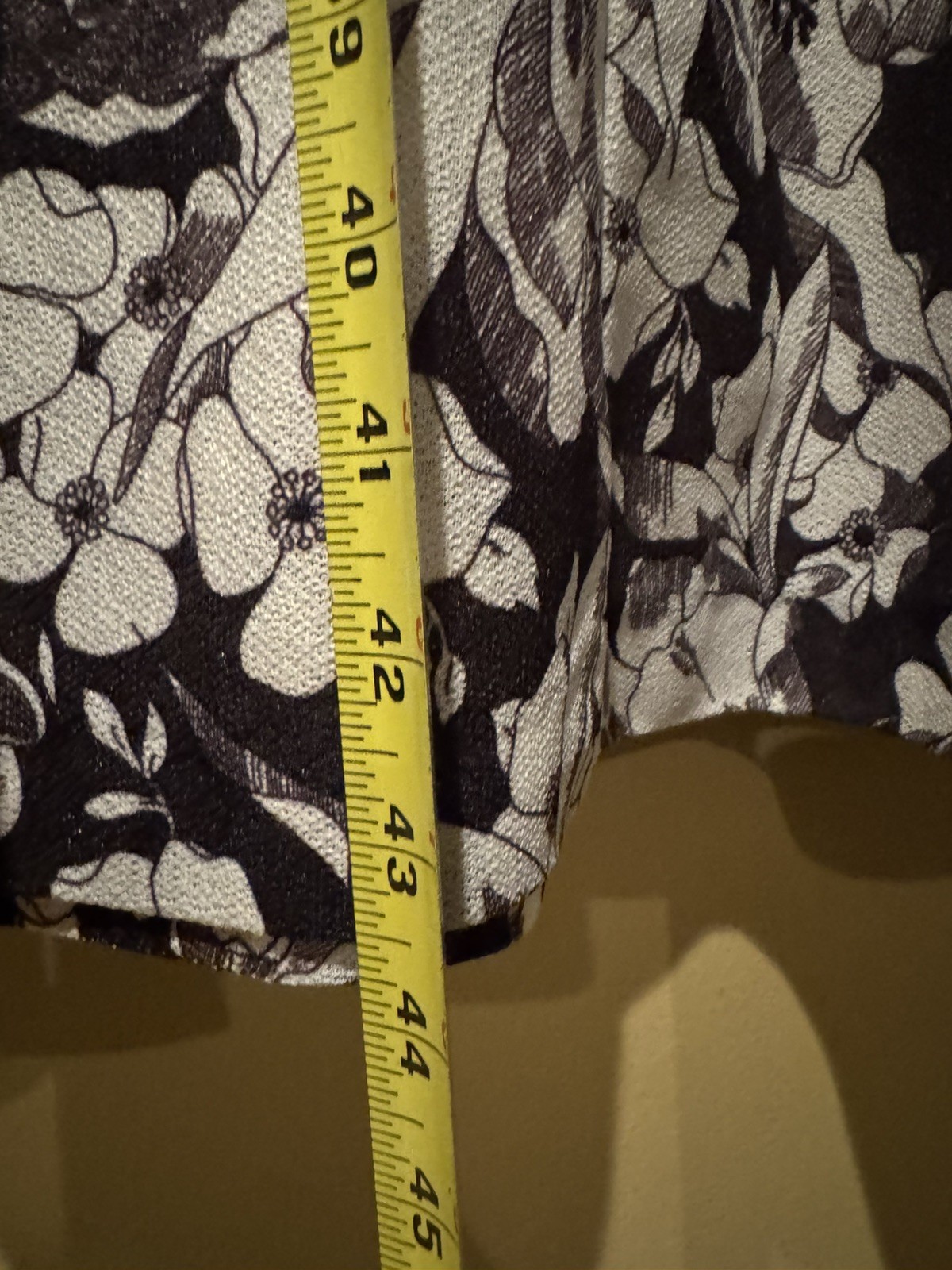 Vintage Nelly Don Shift Dress Black & White Floral Midi Back Zip w/ belt-Size18