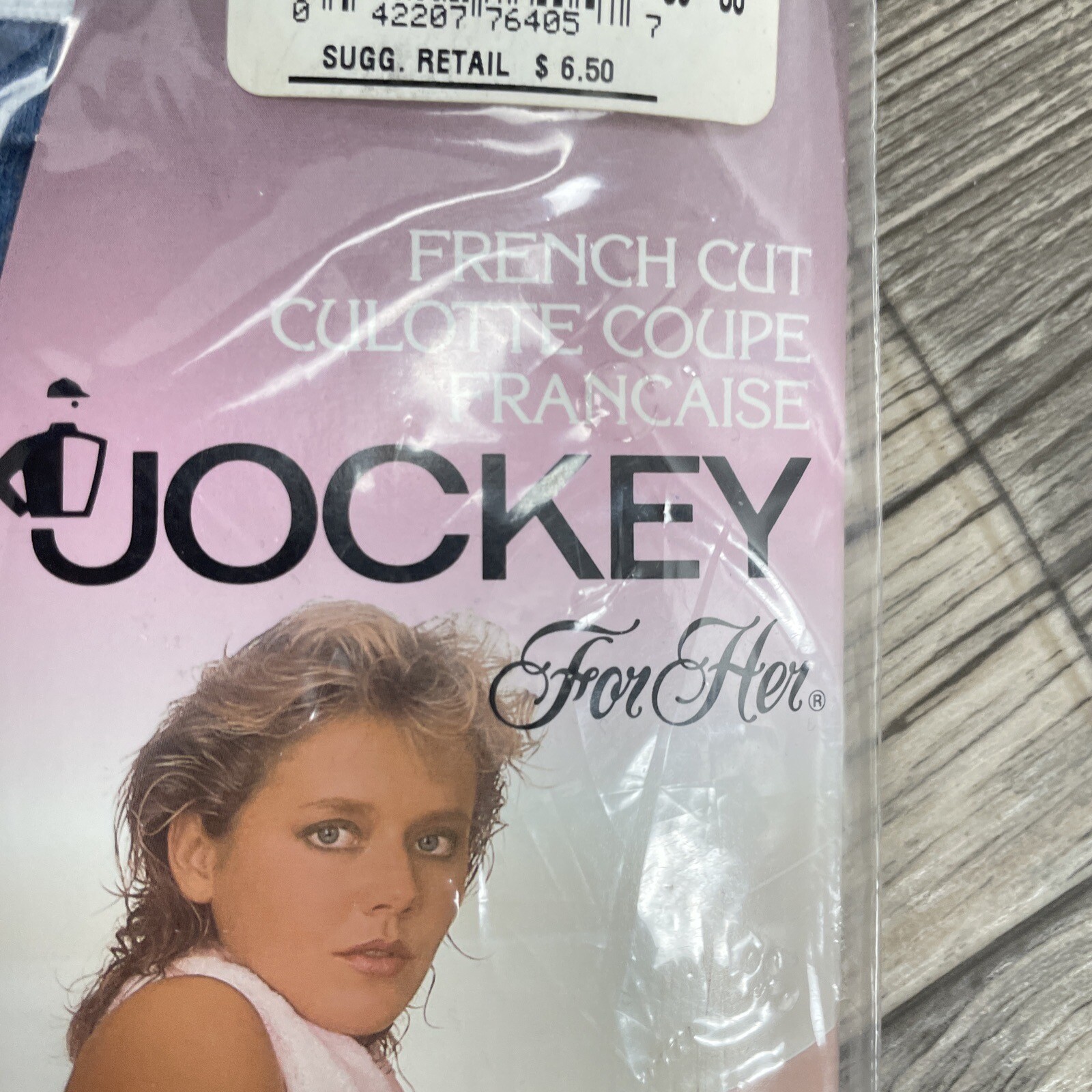 NOS 1992 Jockey For Her French Cut Brief Blue Size 5 Panties Cotton Vintage
