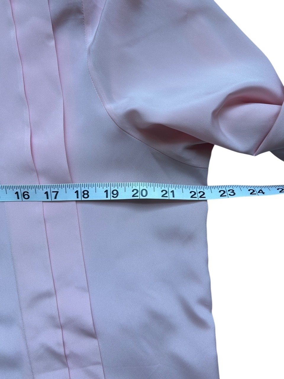 VTG Pink Blouse Pleated Shirt Button Down Size 14 Romantic Whimsical Secretary