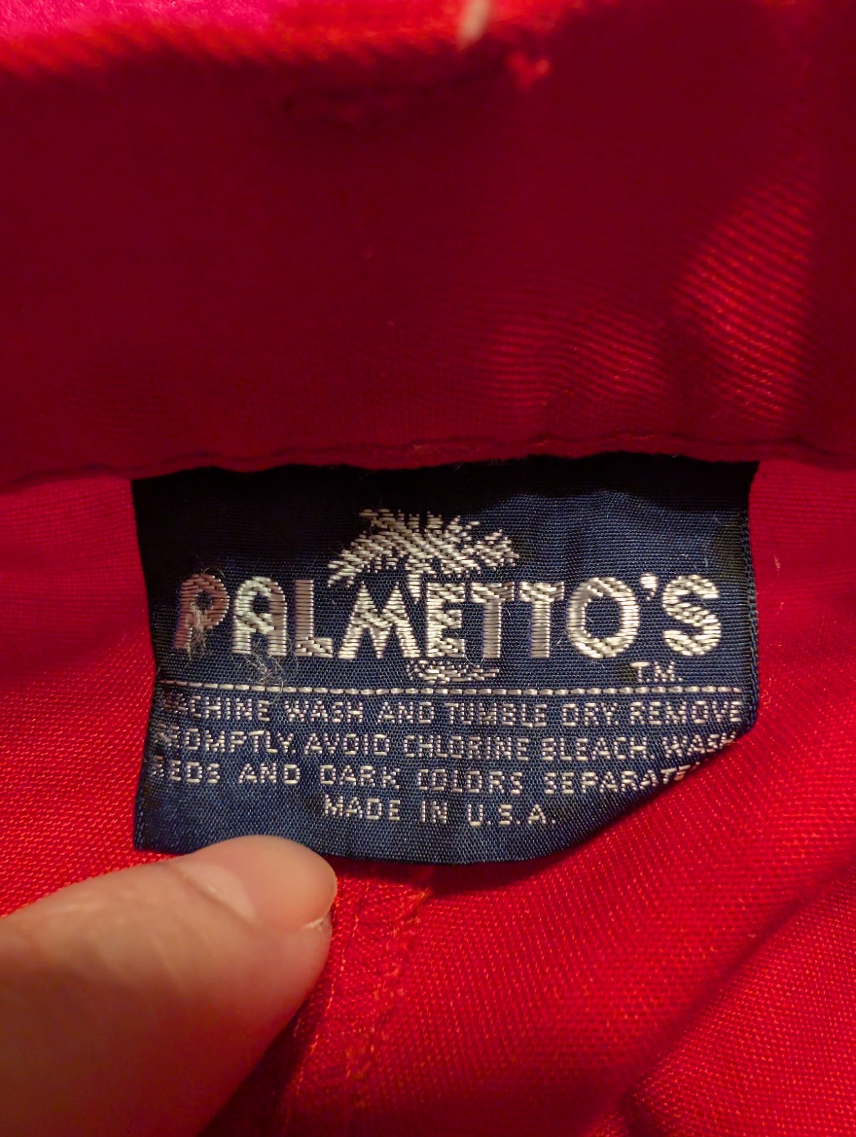 Vintage Palmettos Red High Waisted Pleated Trousers Pants 80s 90s USA