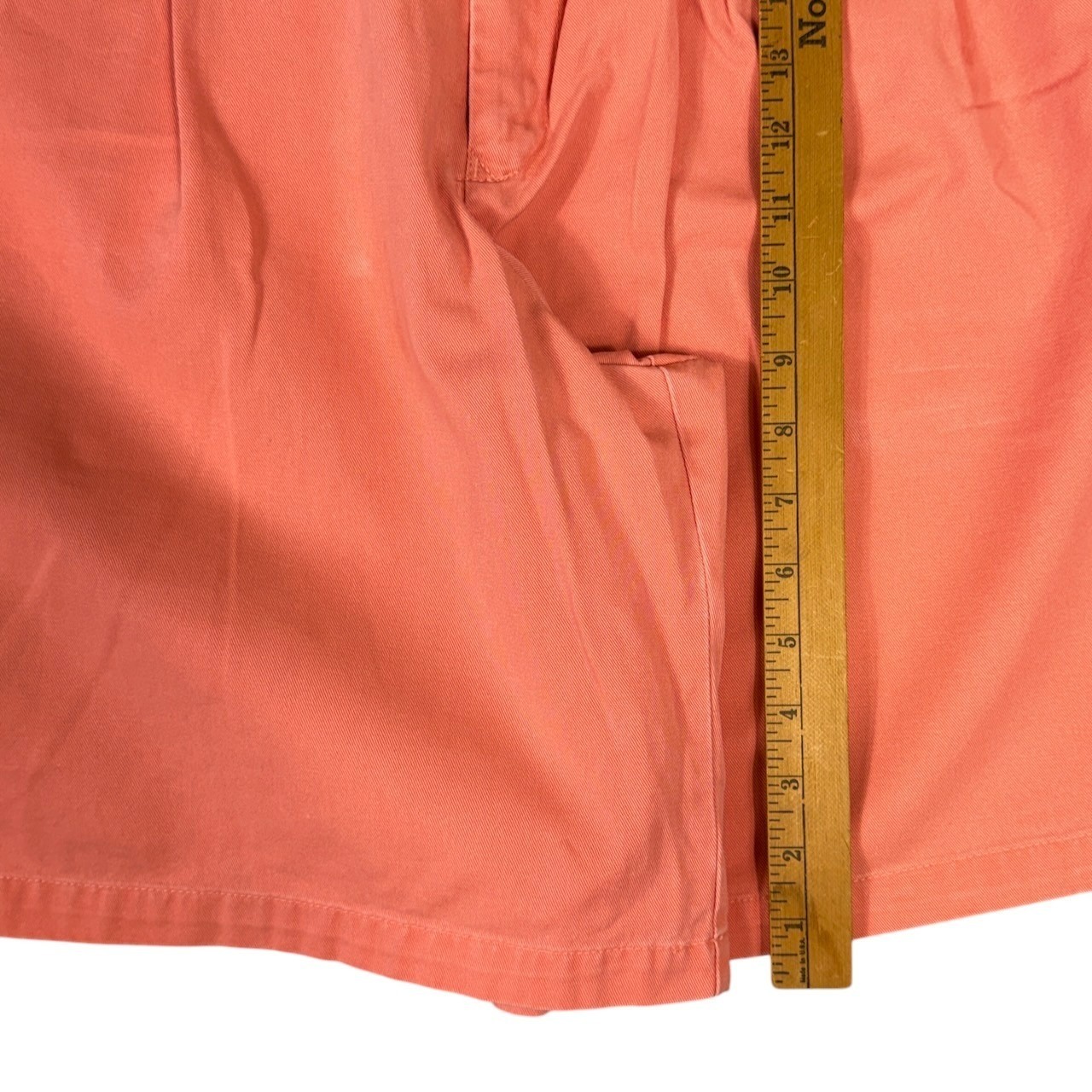 Vintage Ralph Lauren Country Coral Shorts Women 12 Pleated High Waist 90s USA