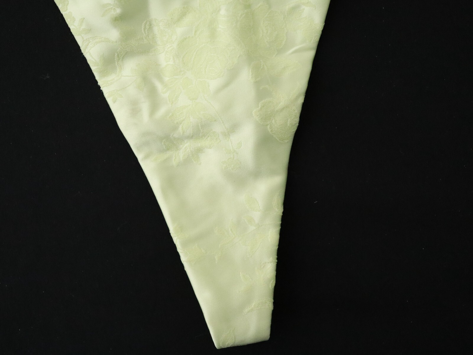 Vintage 2009 Victoria’s Secret Satin Floral V-String Thong Panties MEDIUM
