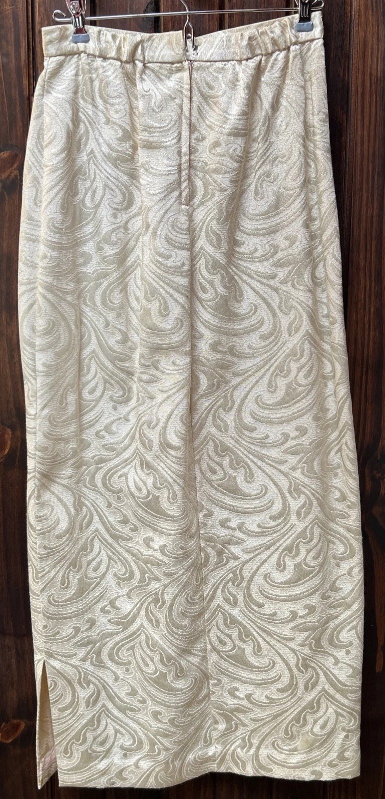 Vintage Cachet By Bari Protas Ivory 2 Piece Brocade Wedding / party Dress
