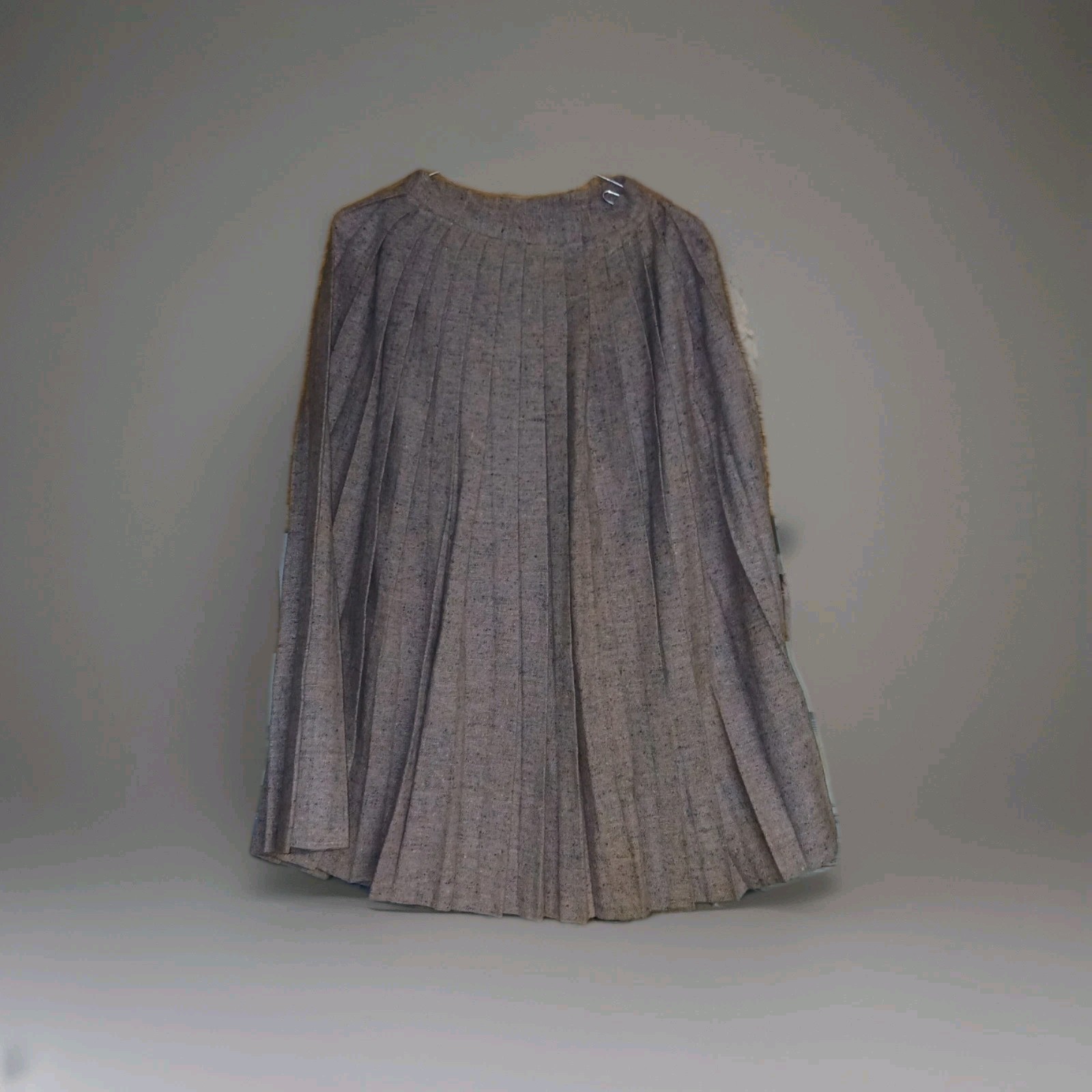 Vintage 1960s Handmade Pleated Wool Skirt Sz Small ~ NOS