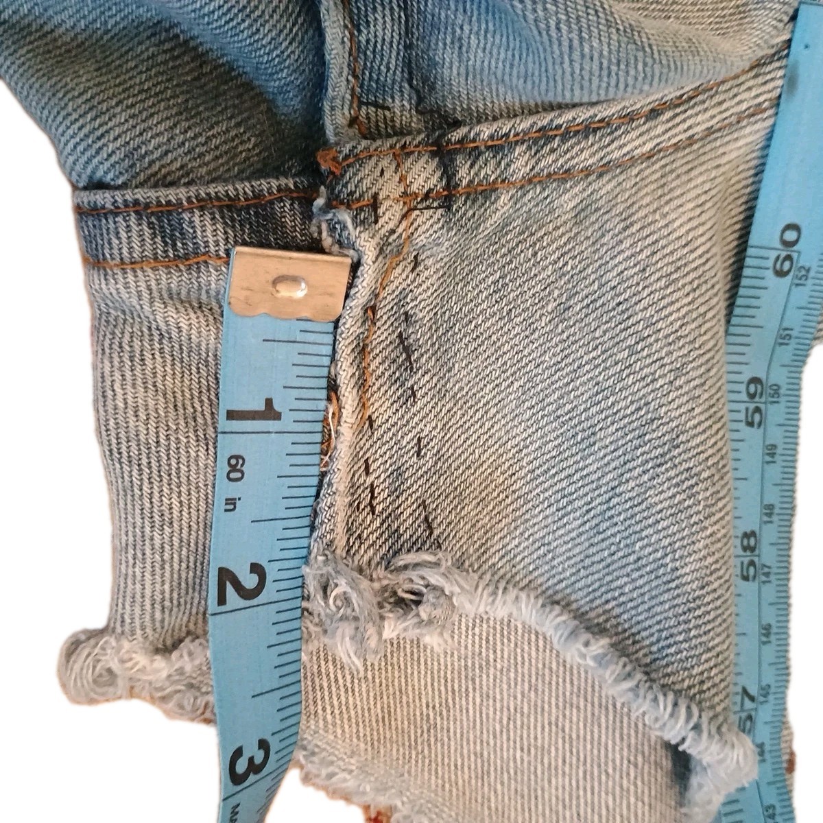 Vintage1980s Levis Cut Offs Sz28 Worn,Frayed,Short Shorts. Plus Free Cutoffs.