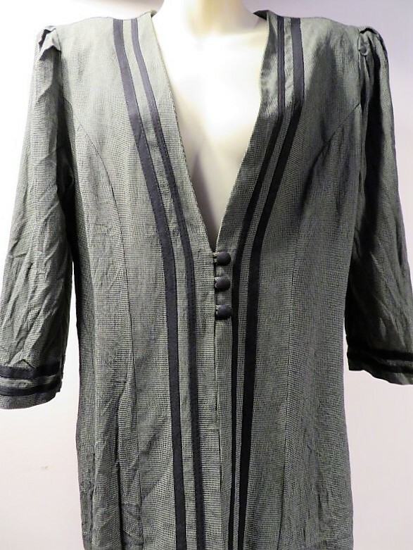 Vintage 1990s USA Michael Blake Blazer Suit Jacket Top Padded Shoulders Low Cut