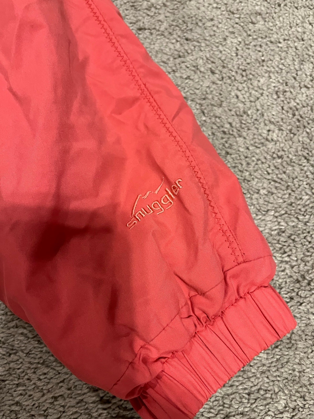 Vintage Snuggler Ski Wear Jacket Frosty Parka Ladies Sz 8 Pink Embroidered RARE