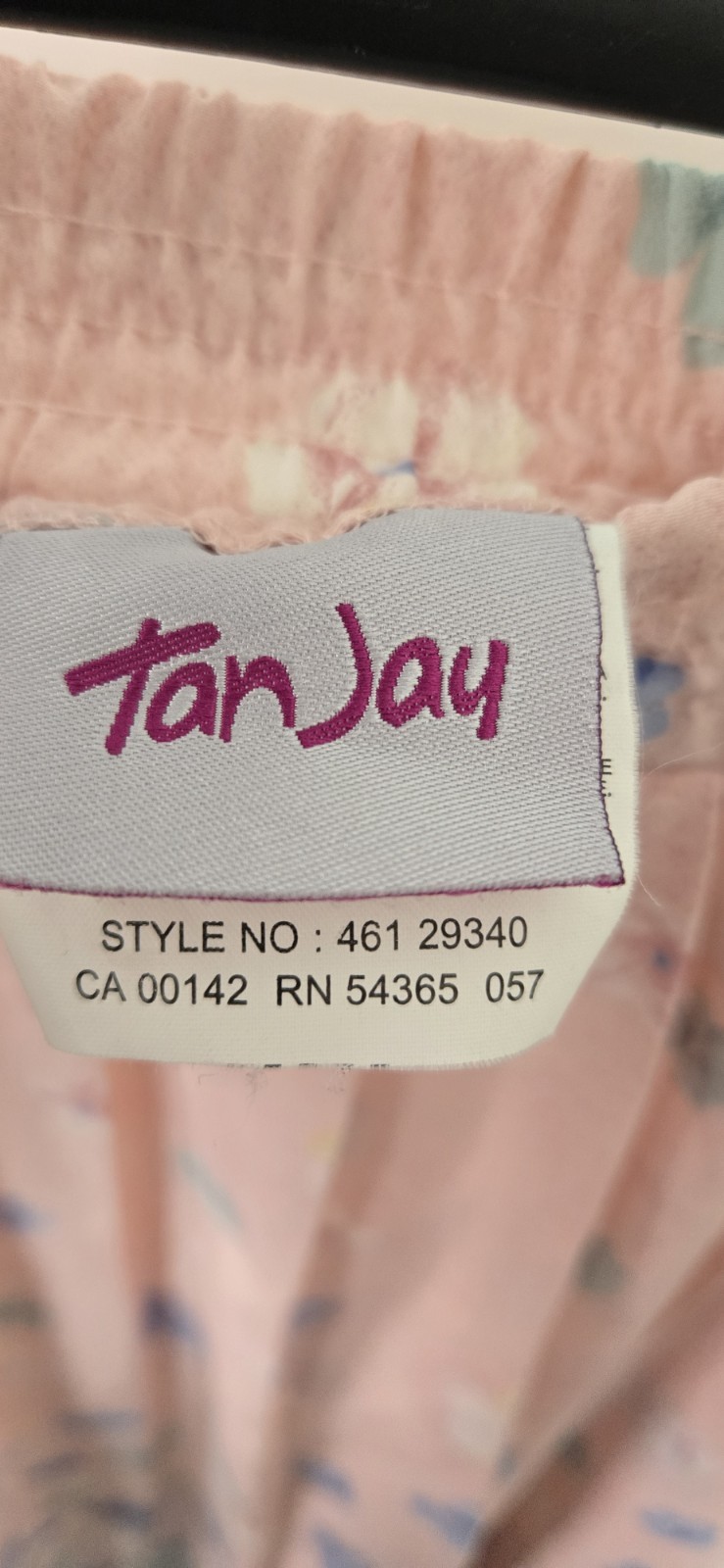 Vintage TanJay Floral Midi Skirt Womens Pink Pleated Elastic Waist Cottagecore