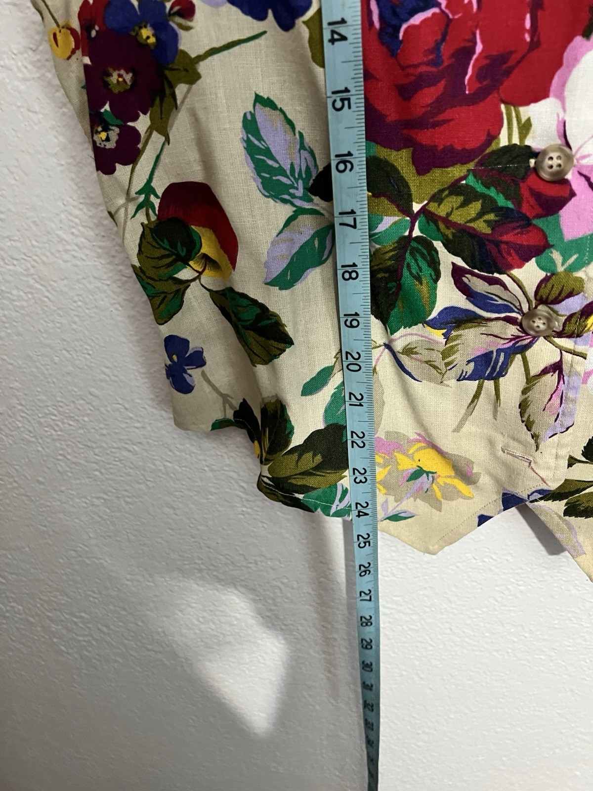 Vtg Villager Lrg Floral Cottagecore Granny core Lagenlook Country Garden Vest