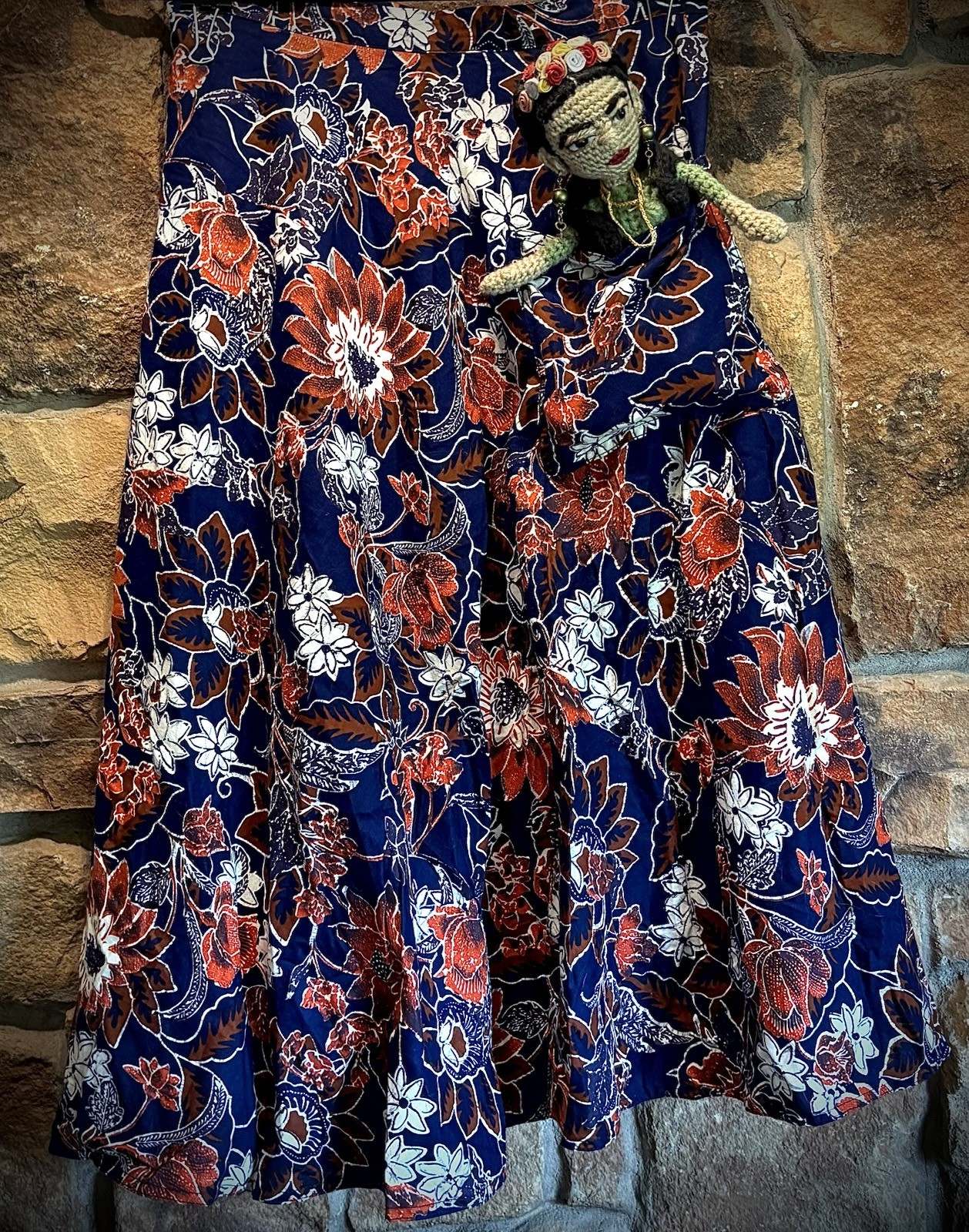 RARE! Vintage 1970’s Mr Hank Wrap Skirt, Womens Size L, Back Pocket