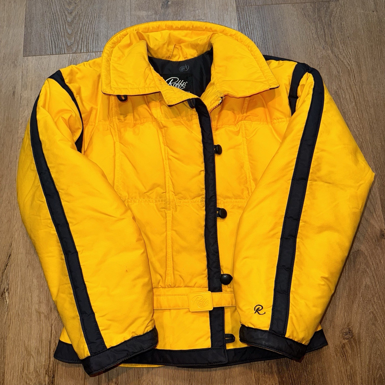 Vtg 70s 80s Roffe Ski Jacket Duck Down Fill Apres Snow Bunny Coat Womens Medium